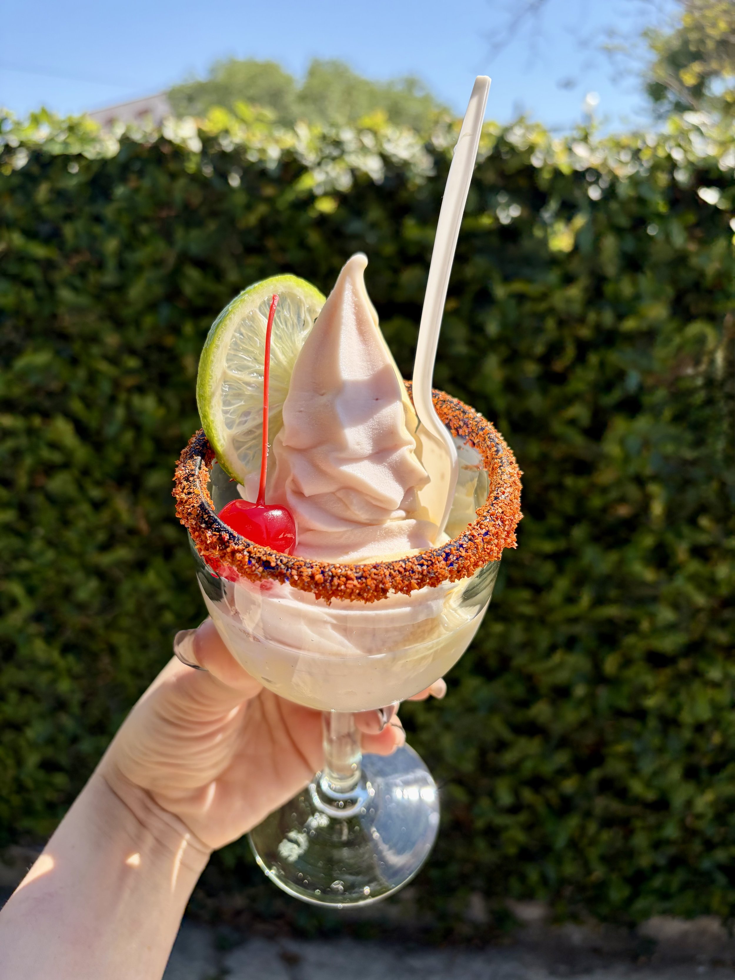 Soft serve margarita available at Felipe's Taqueria Mid City in New Orleans, Louisiana!
