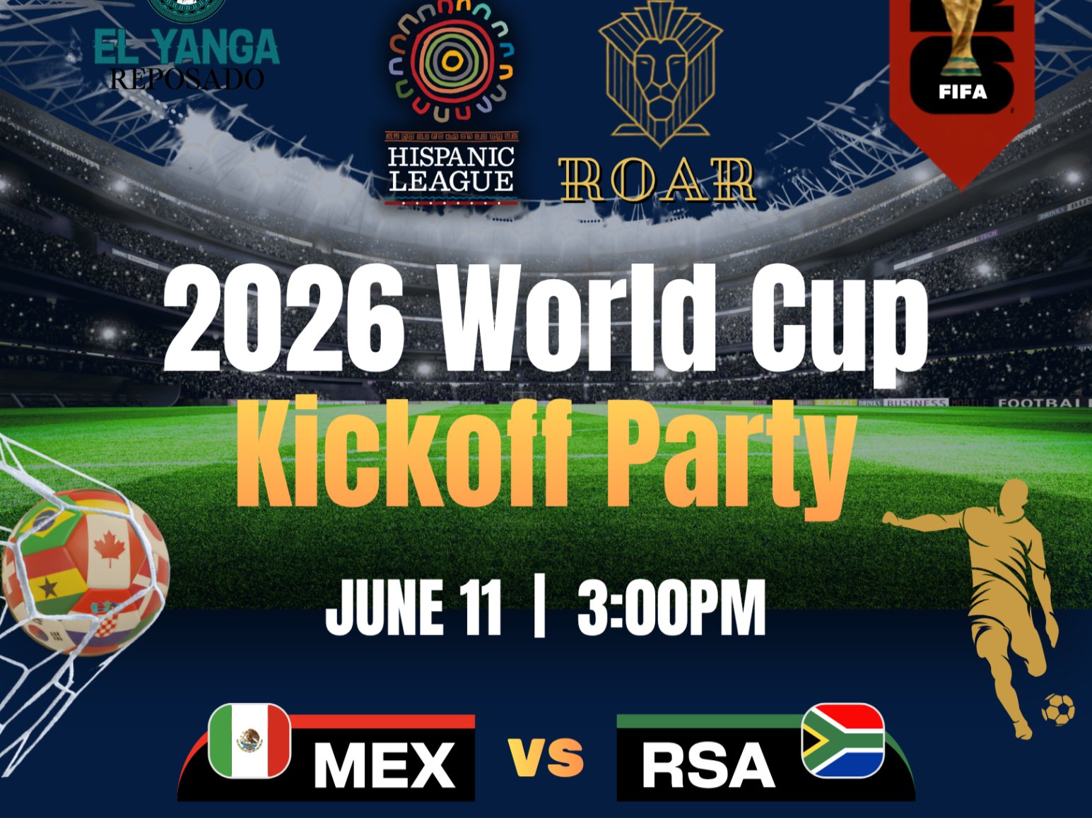 2026 World Cup Kickoff Party:  Mexico vs. South Africa
