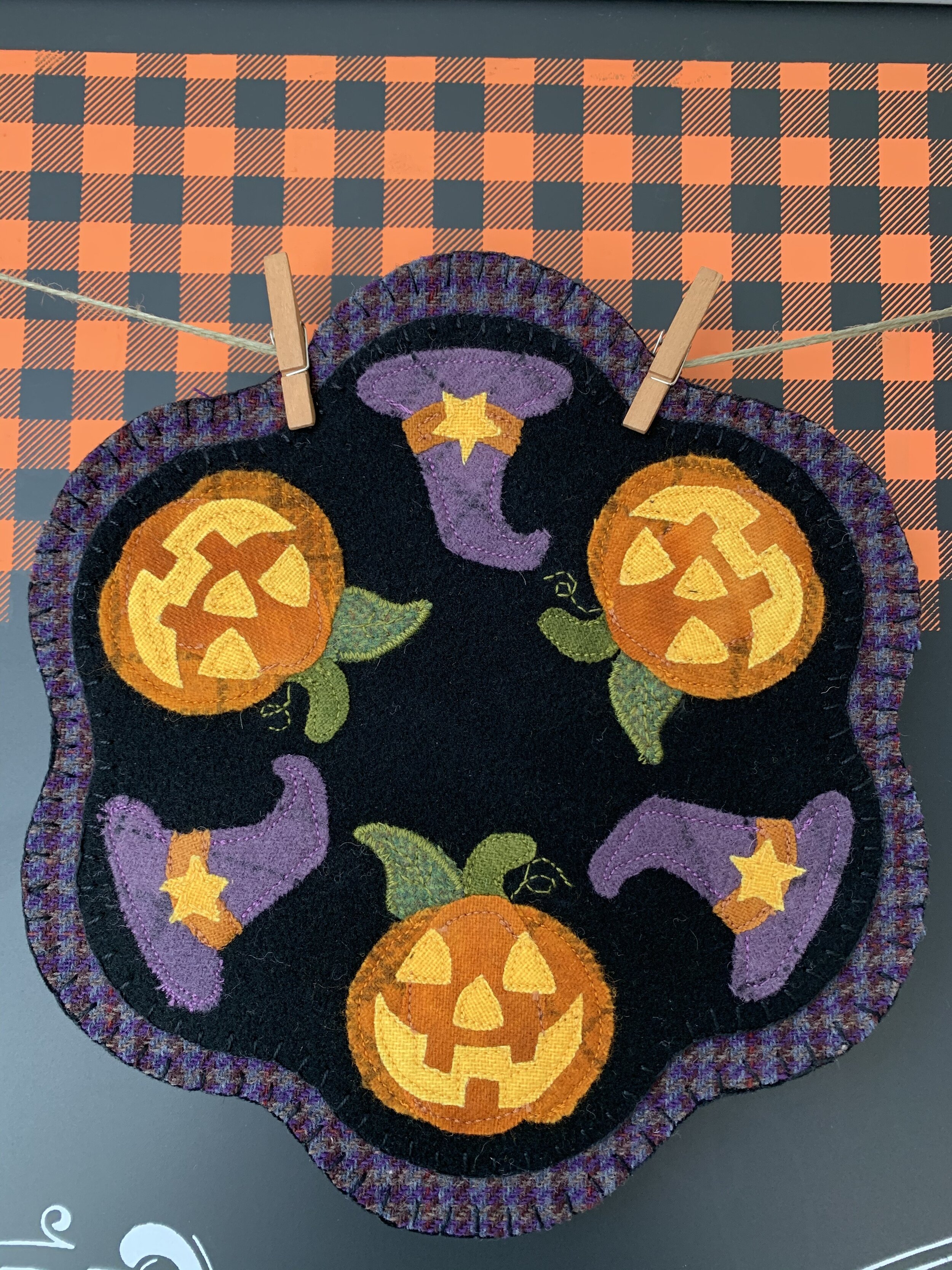 October Candle Mat