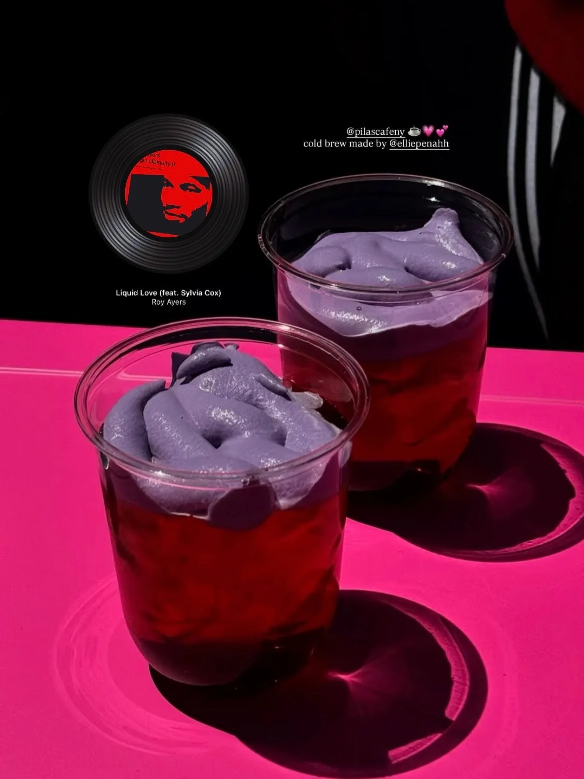 UBE COLD FOAM &amp; PINK CART LAUNCH 🩷

Served up a special cold brew from @peculiarcoffeeny a 🇵🇪 🇧🇷 blend ☕️ topped with Ube coldfoam 💜

Pilas is getting ready to come out of the ventana and directly to you 🩷 

Shoutout to Skye for taking the