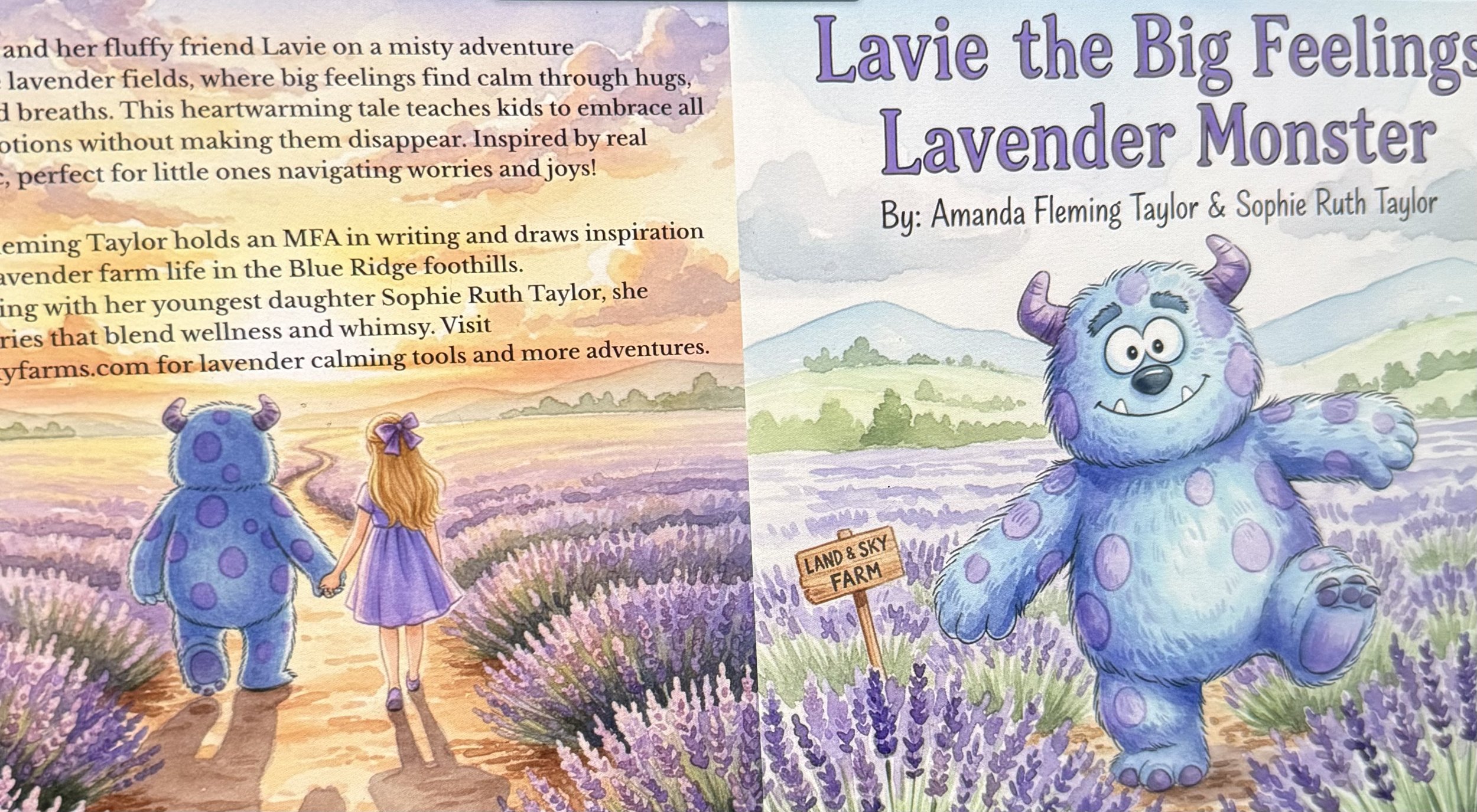 Lavie the Big Feelings Lavender Monster