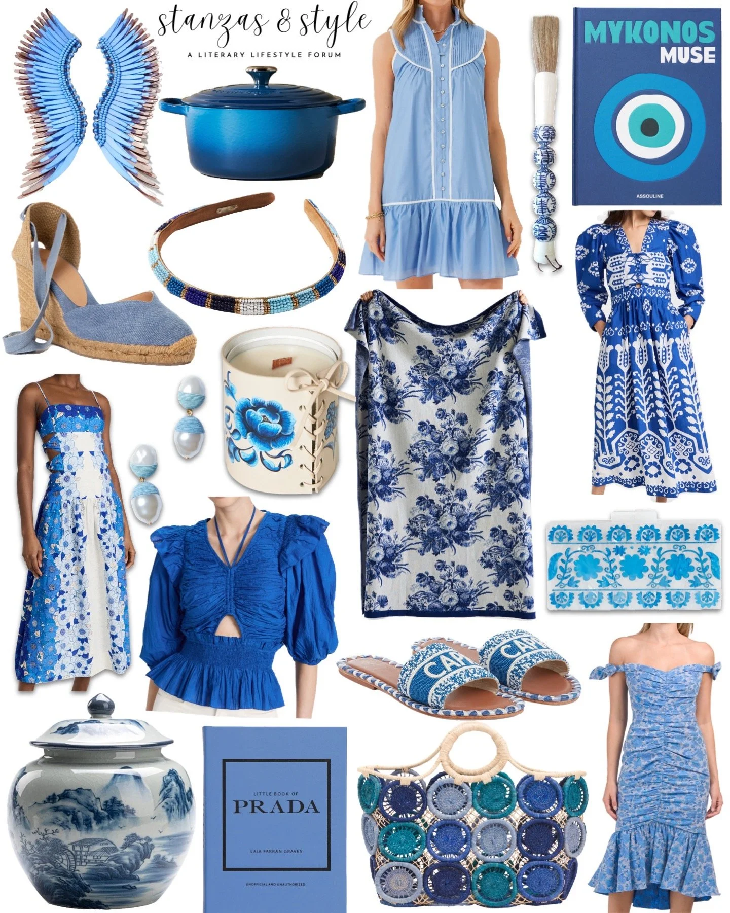Blue & White
