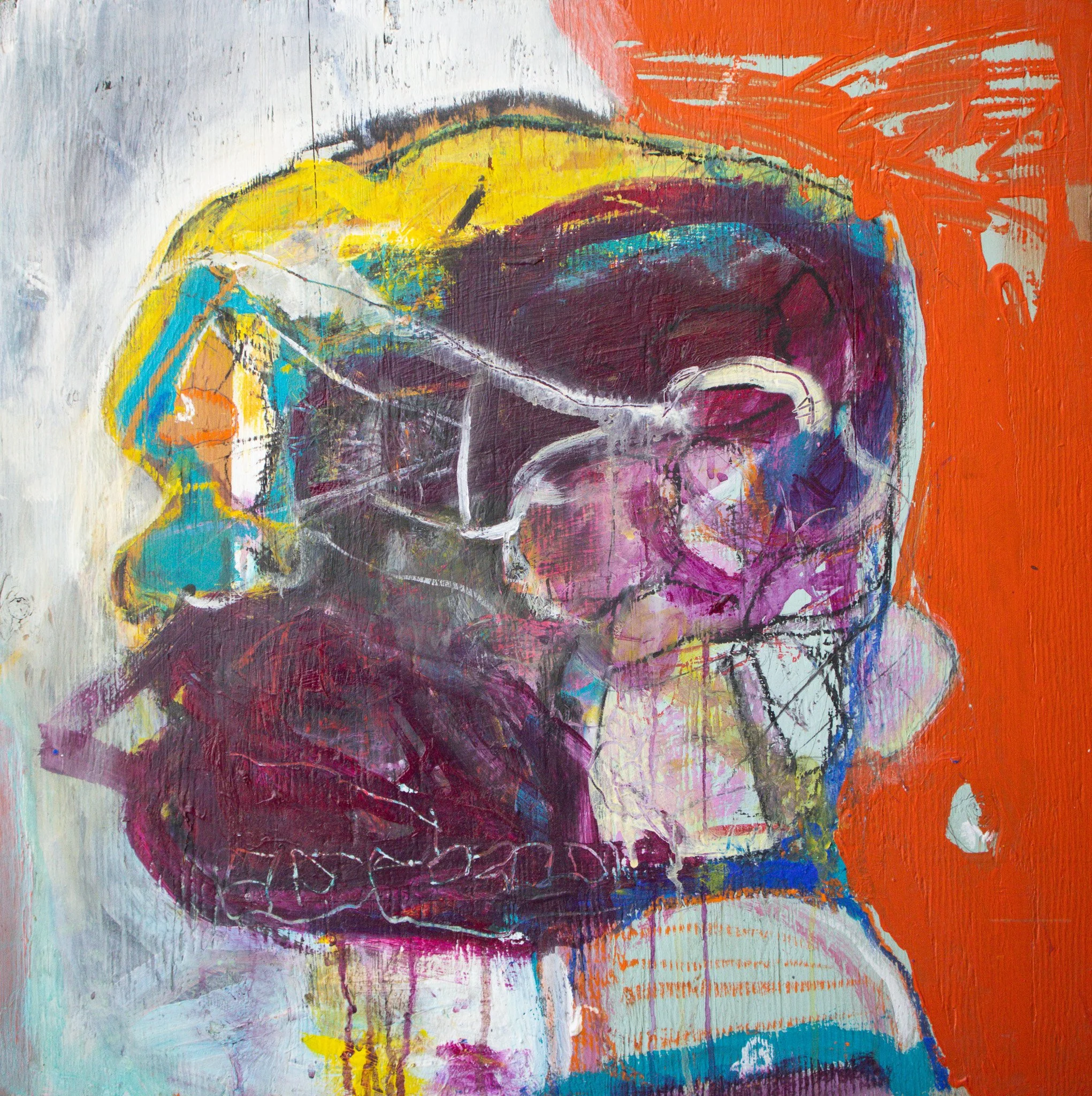 Head with a Flower