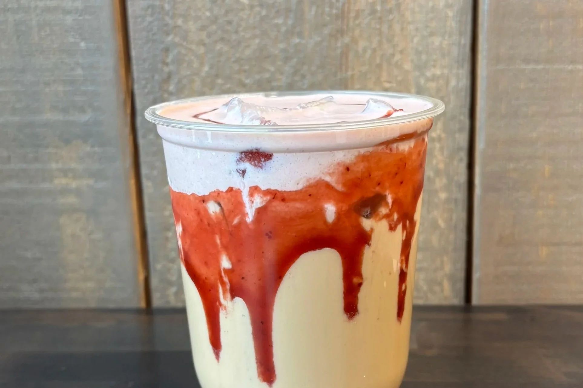 Strawberries & Cream Latte