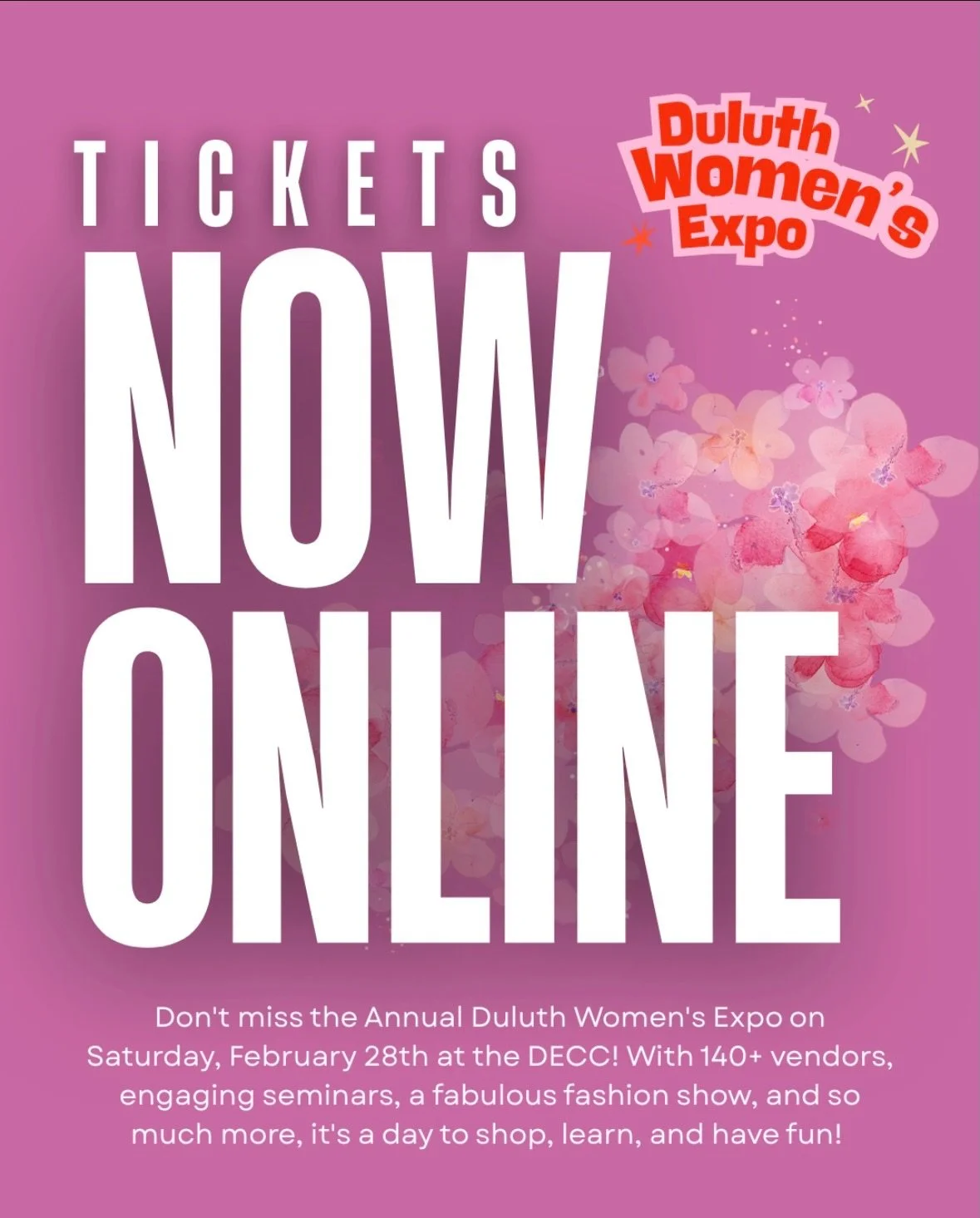 Mark your calendars for Saturday, February 28th! 🖊️ 🗓️ 

We&rsquo;re returning to the Duluth Women&rsquo;s Expo this year to empower, inspire, and connect with the amazing women in our community. Whether you&rsquo;re interested in fashion and beaut