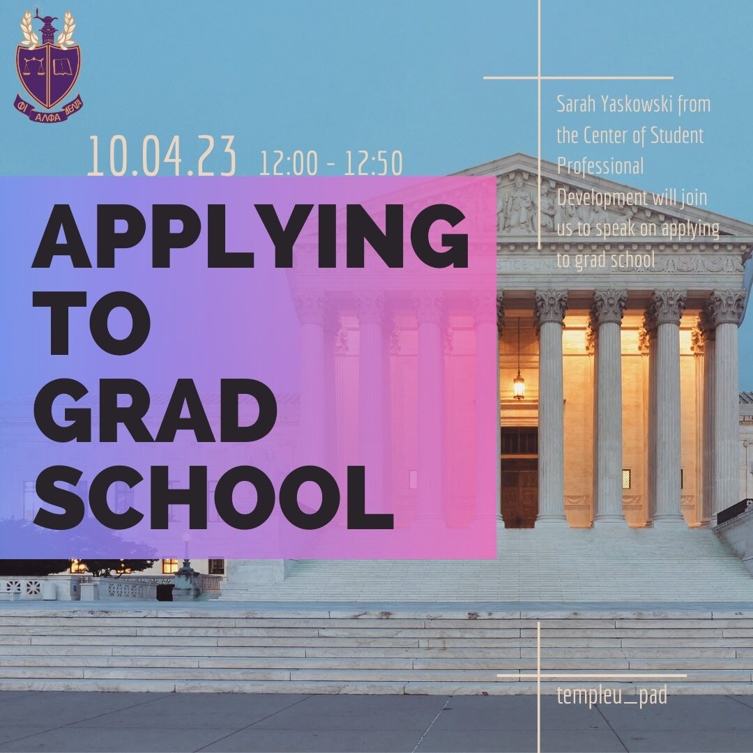 Curious about the first steps in applying to Grad School? Well, have all your queries or concerns met at today&rsquo;s PAD meeting in Alter 238!