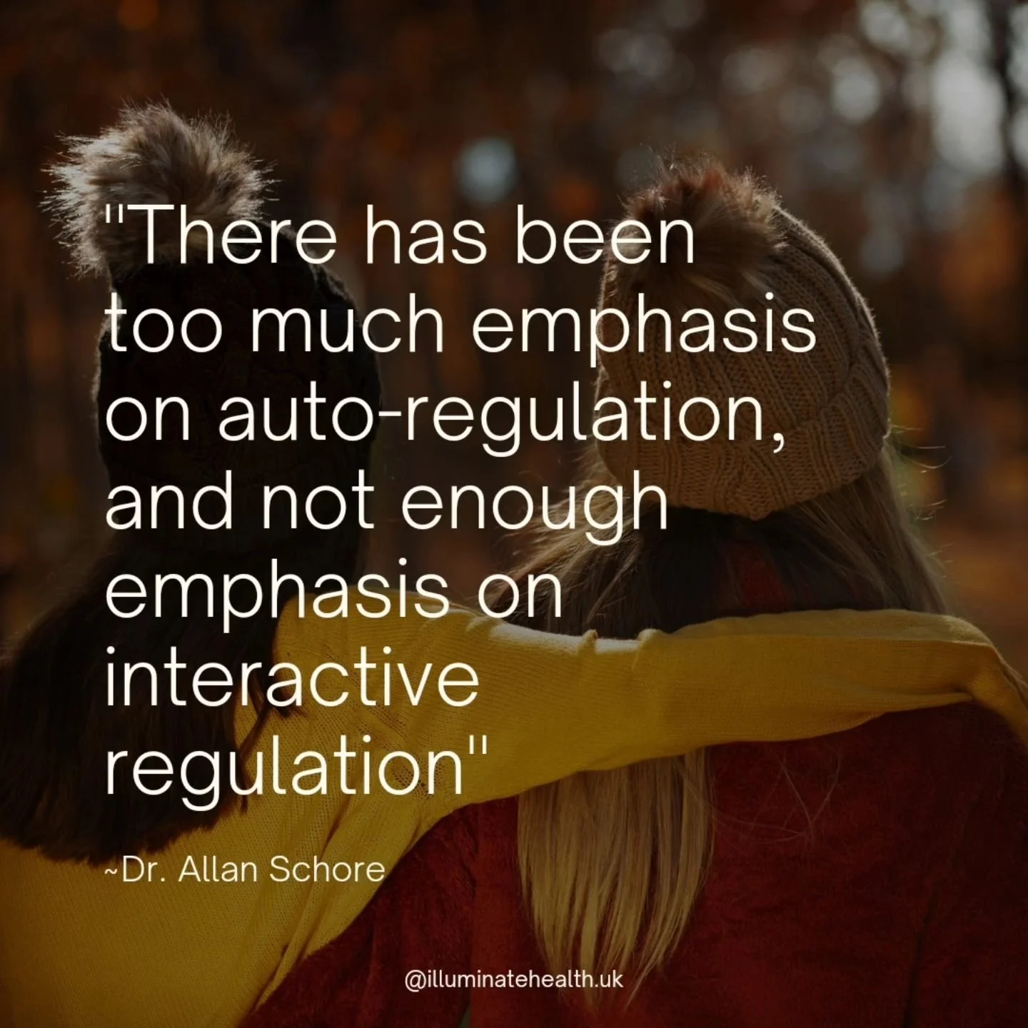 ✨
Being able to self reflect, understand our current state and regulate ourselves is important. But, we don't live in silos. We are relational beings, and so we also help regulate each other. And this happens through the relationships where we feel m