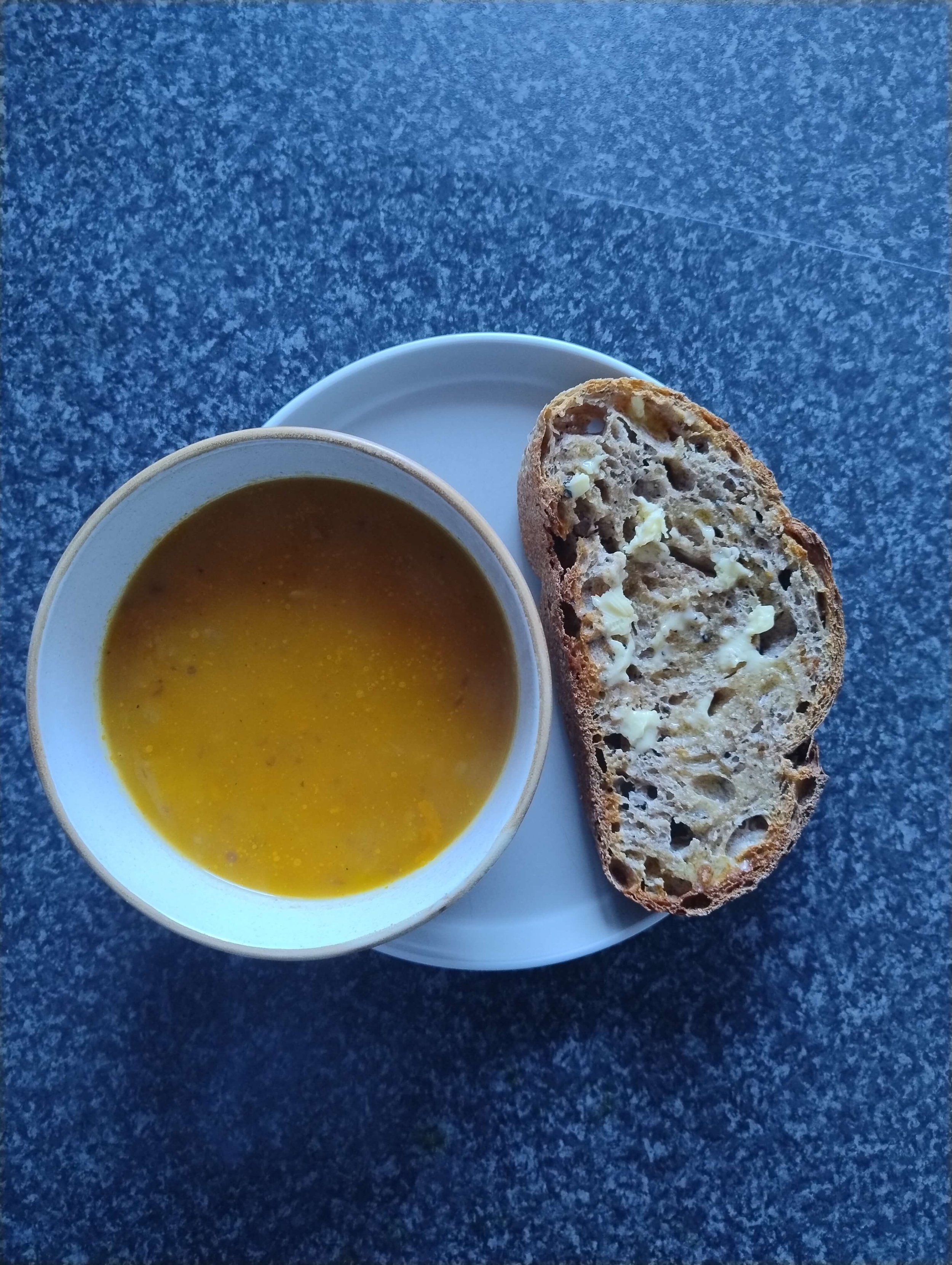 Spicy Butternut Squash and Carrot Soup
