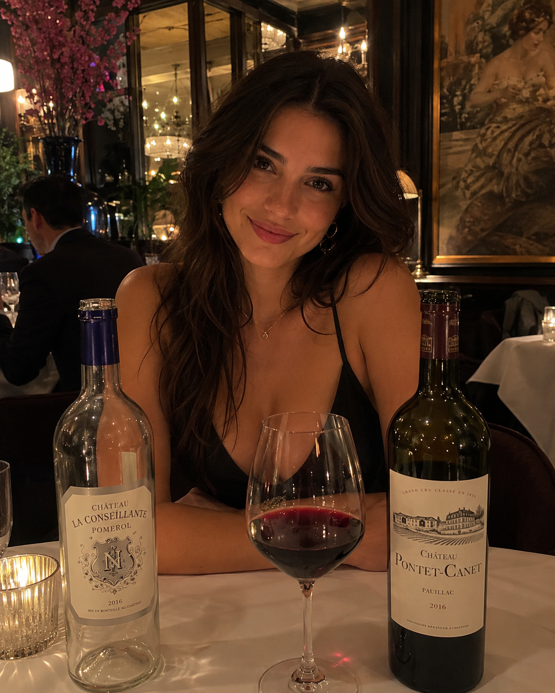 She opened up her third bottle of wine of the night.