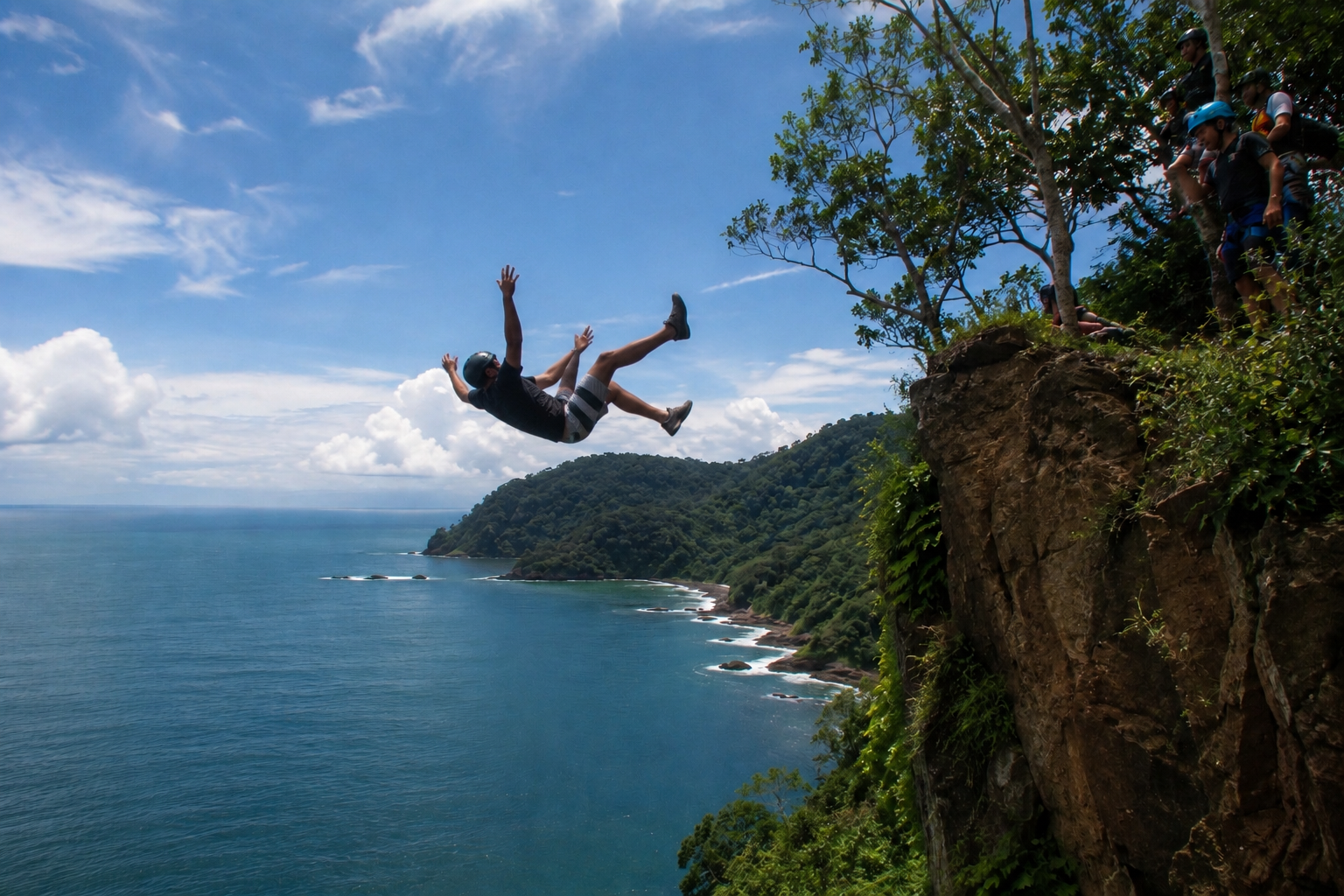 Falling off a cliff in a Blue zone