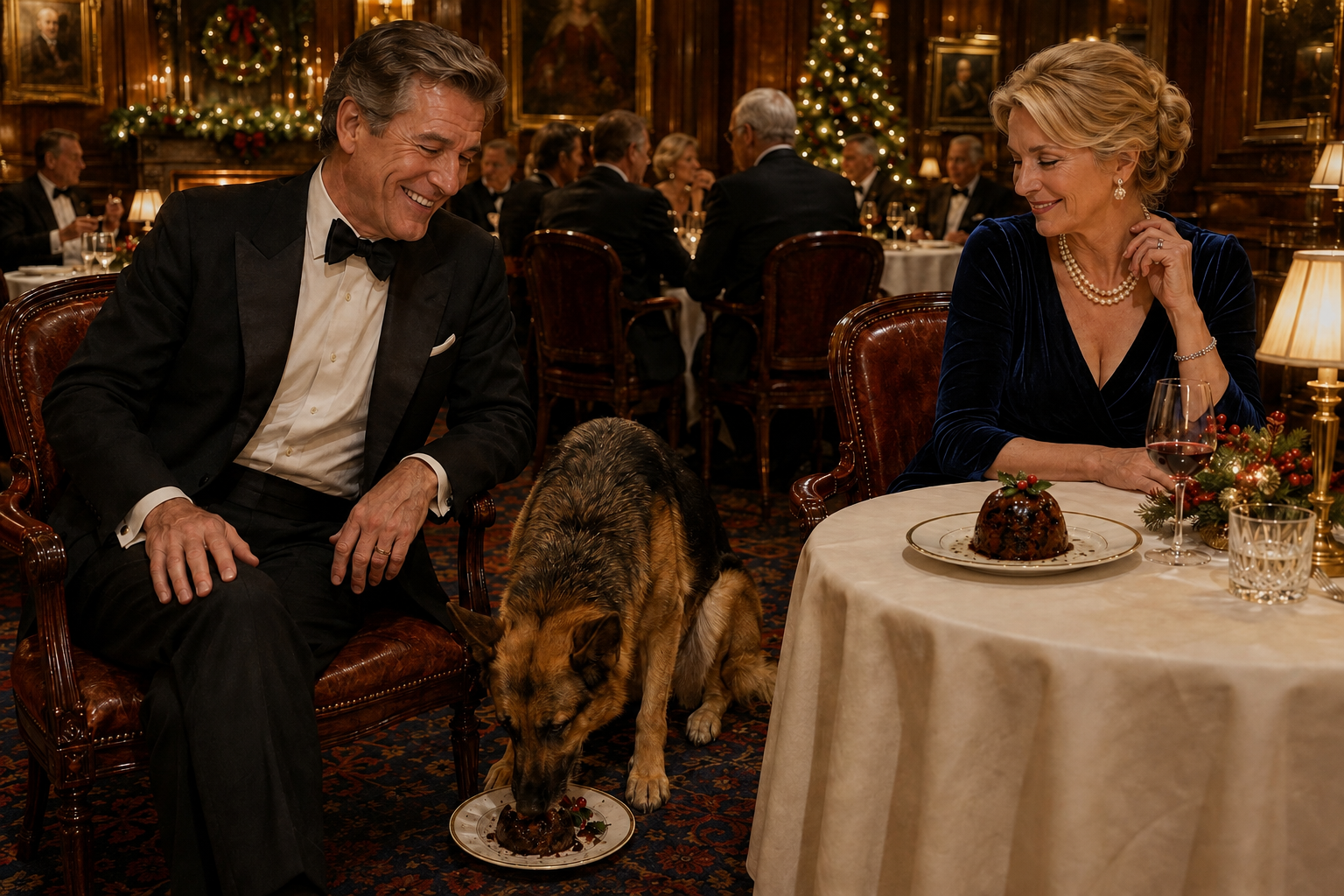 He is the only member of the club who doesn’t like plum pudding.