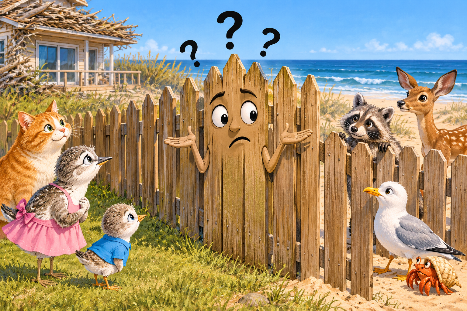 The fence was confused about whether it was supposed to keep things in or keep things out.