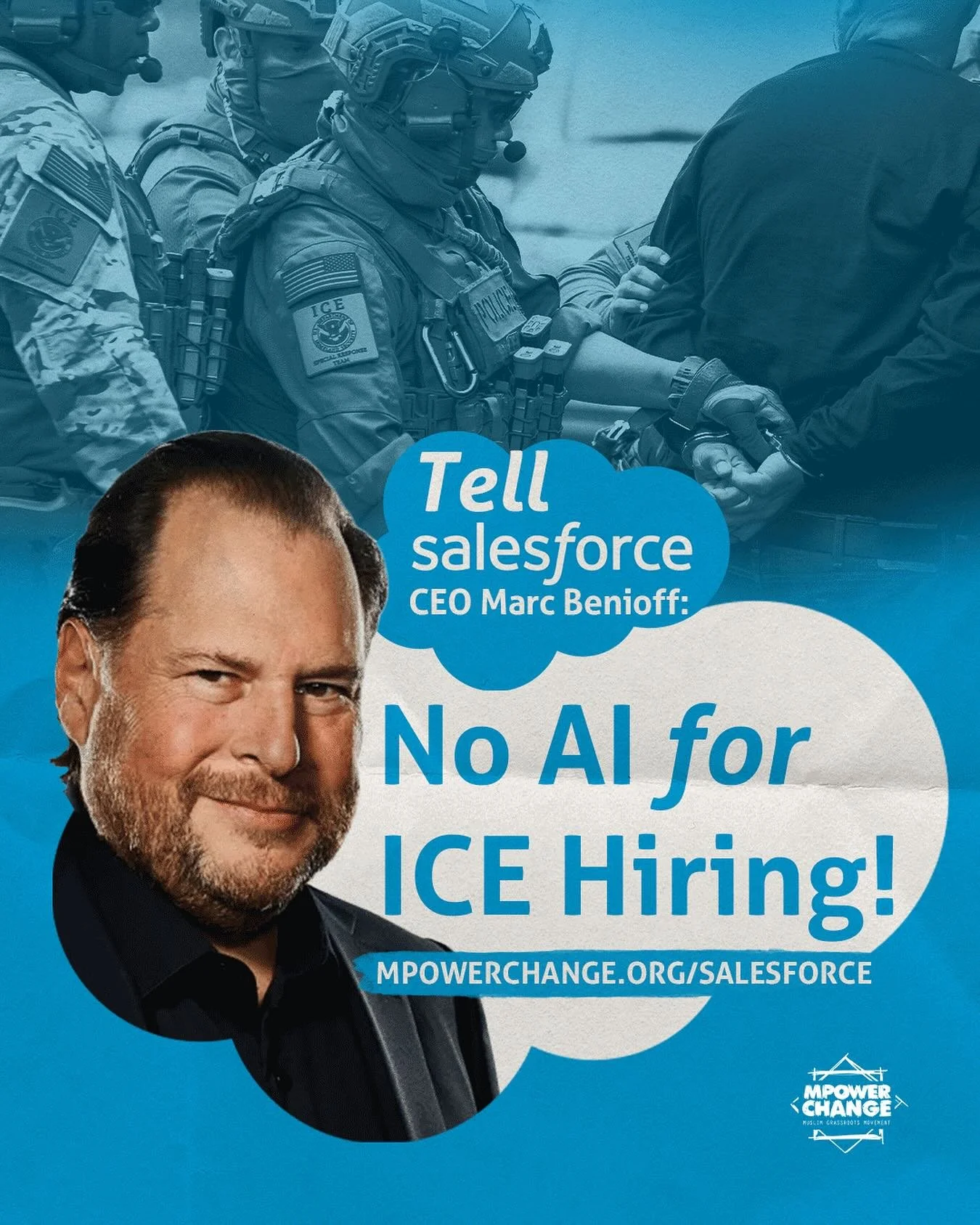 ICE has a hiring problem, and @salesforcedevs is trying to help. A new report in the NYT exposed that CEO Marc Benioff pitched ICE on using Salesforce AI tools to help hire 10,000 more agents.

ICE has flooded the streets of Los Angeles, New York, Ch