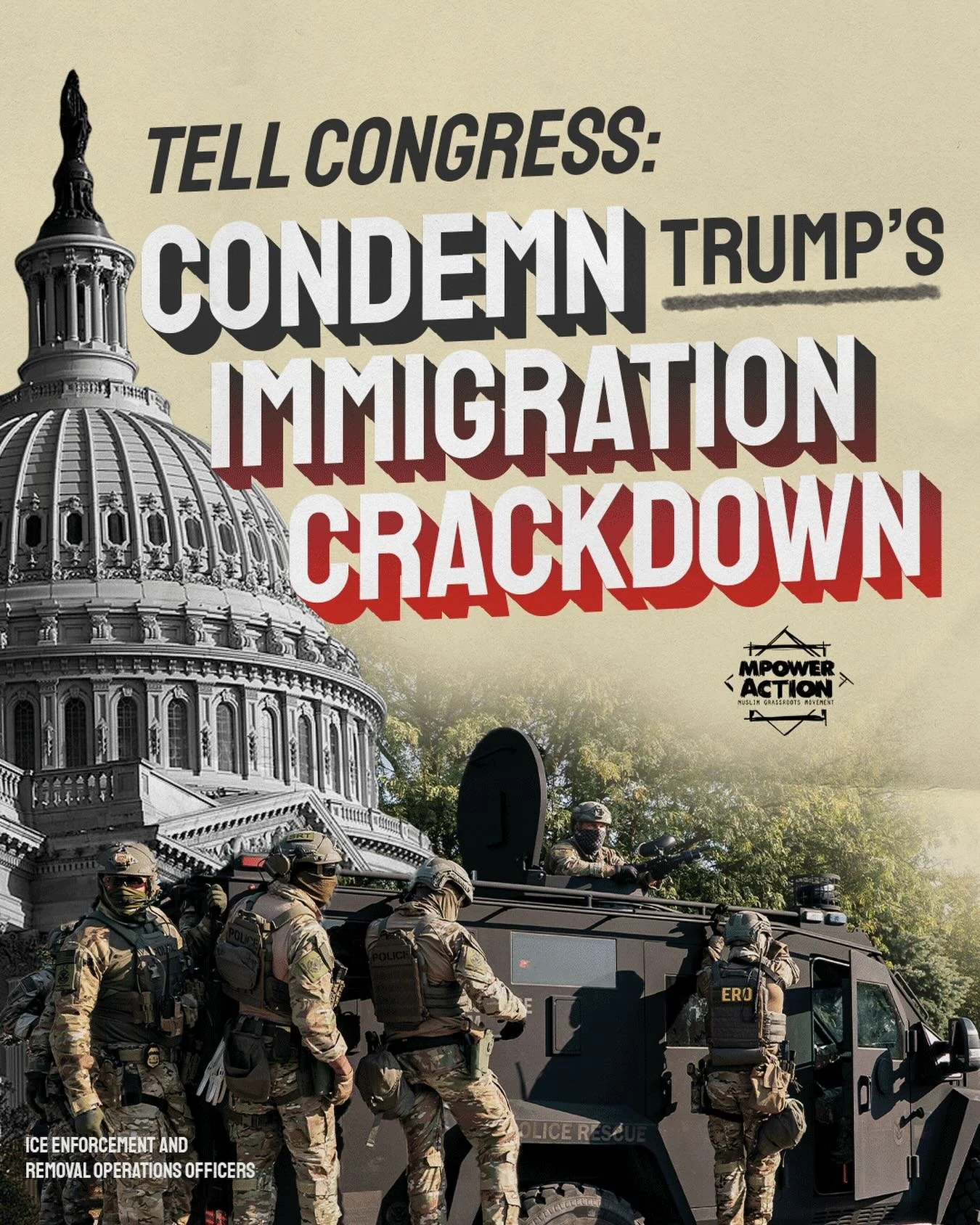 🚨ACT NOW: Tell Congress to condemn Trump&rsquo;s immigration assault at mpoweraction.org/immigrationcrackdown. Action link in bio.

In the wake of the tragic National Guard shooting in DC, Trump is doubling down on anti-immigrant policies. He is pro