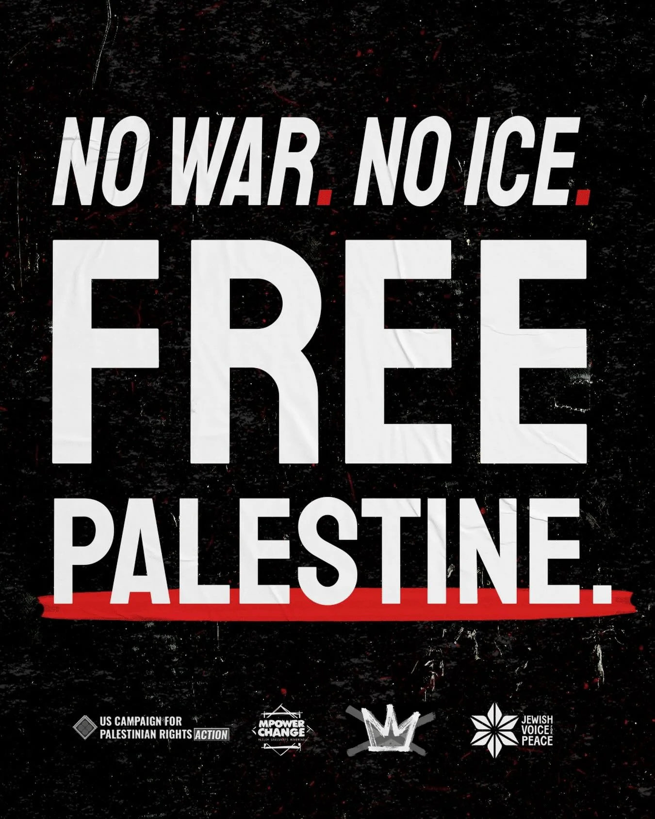 COMING UP: Saturday, March 28th, let&rsquo;s make sure that our fight for a free Palestine is included in a broader show of progressive activism at No Kings marches across the country.

ICE is terrorizing our communities. Trump has launched an illega