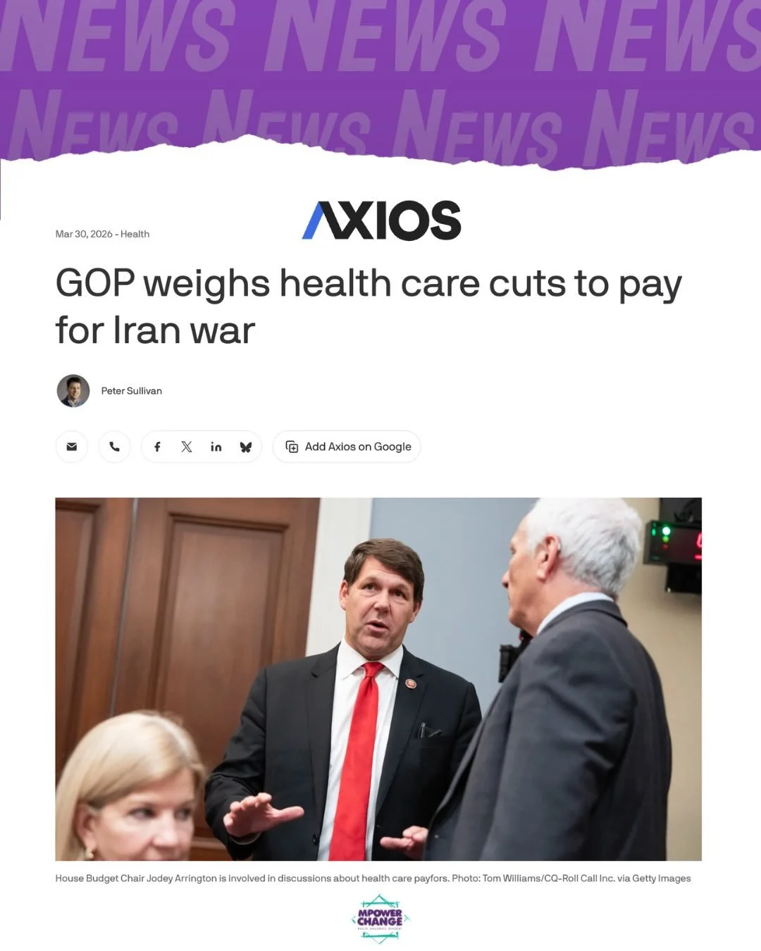 It&rsquo;s outrageous. Four weeks into a senseless, illegal war that most Americans don&rsquo;t support, and the human and financial toll is climbing.

More than 2,000 people in Iran have been killed, including over 200 children. Tens of thousands of