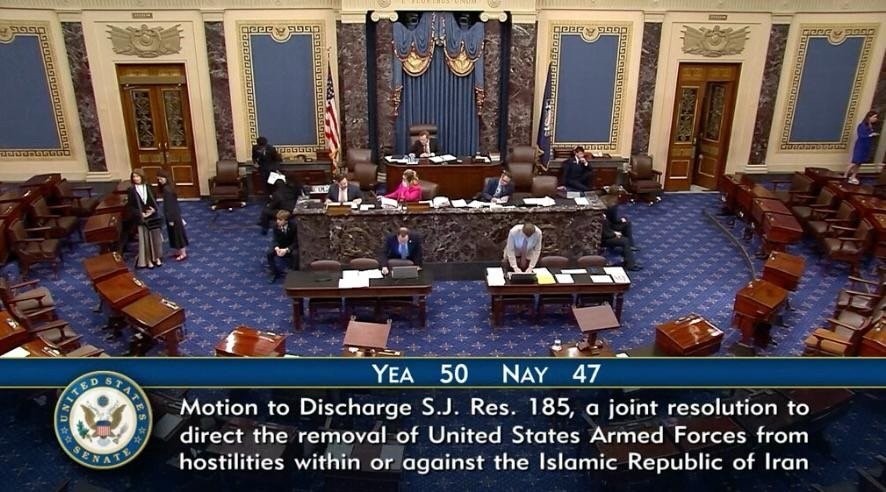 HISTORIC: The Senate for the first time has voted to *advance* the Iran War Powers Resolution, 50-47. This is HUGE. 

Republican Senators Susan Collins, Lisa Murkowski, Rand Paul, and Bill Cassidy joined Democrats to advance the resolution to end Tru