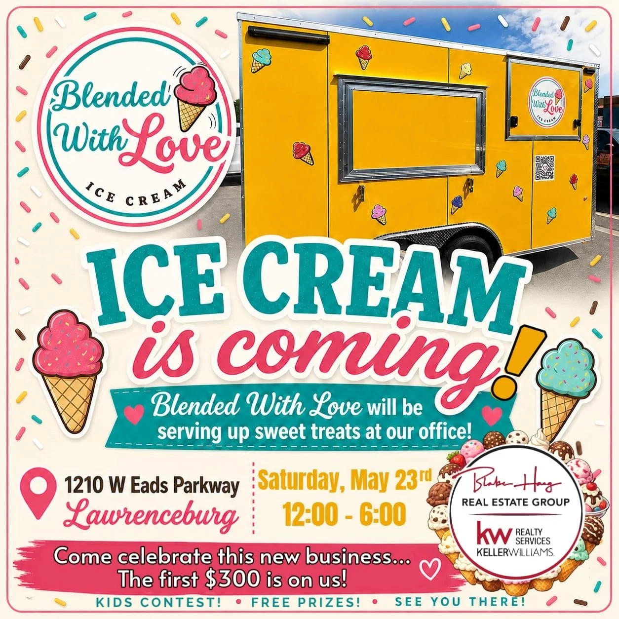 Blended With Love Ice Cream Grand Opening