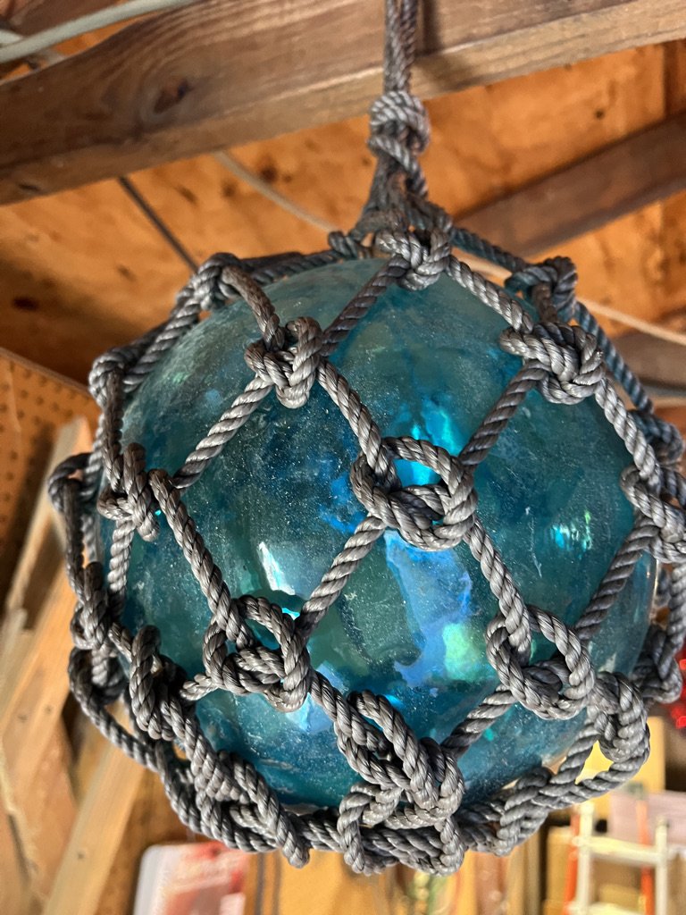 13" Glass Float - Teal