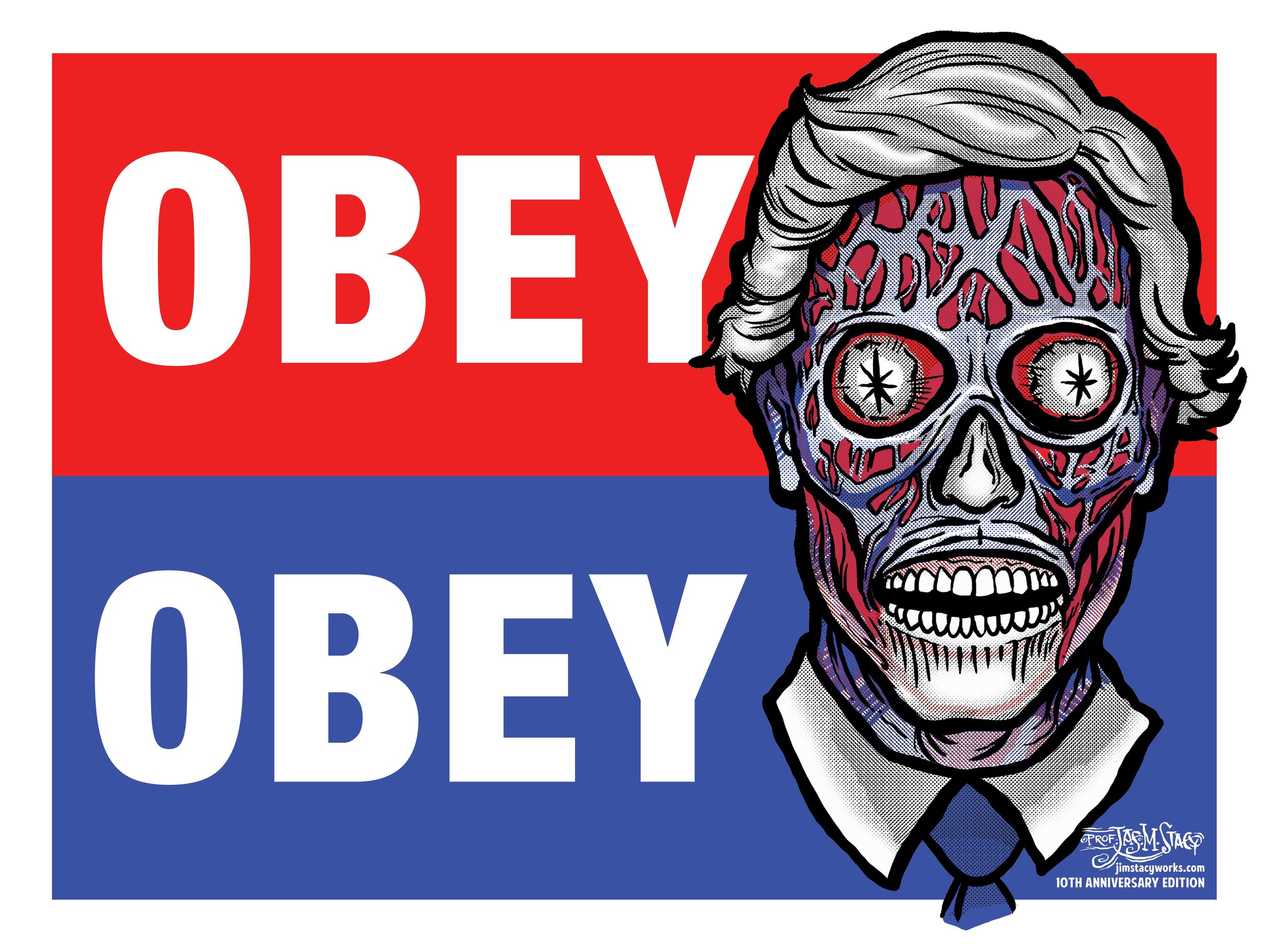 OBEY Political Yard Sign