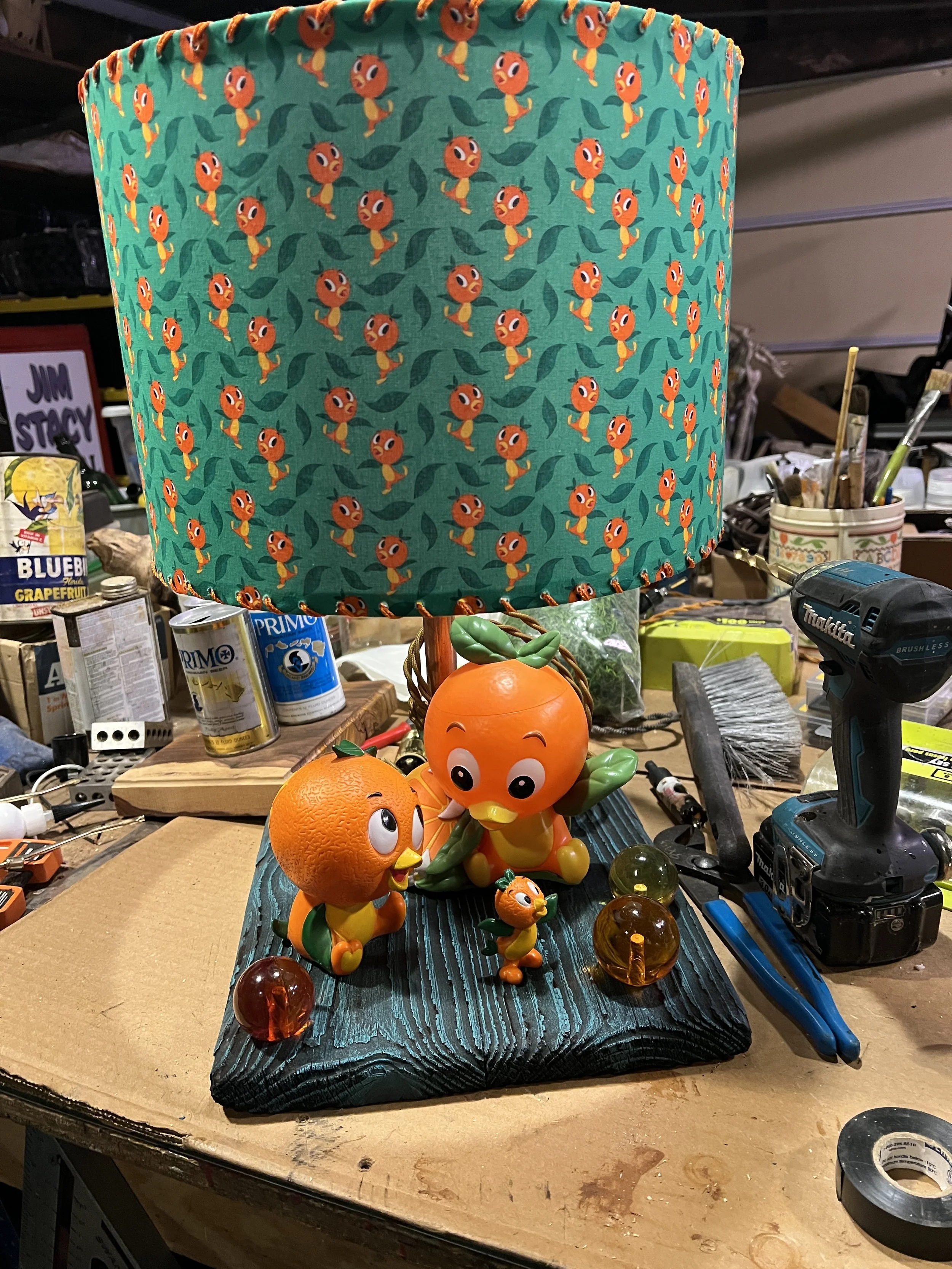 Adventure Lamps - Large Orange Bird
