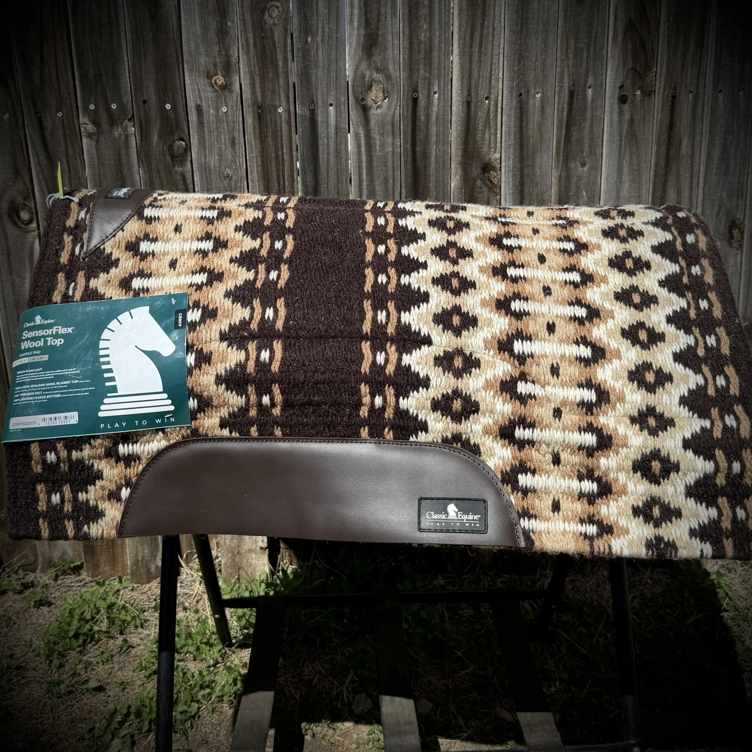 Classic Equine SensorFlex 32” x 34” Wool Top Pad