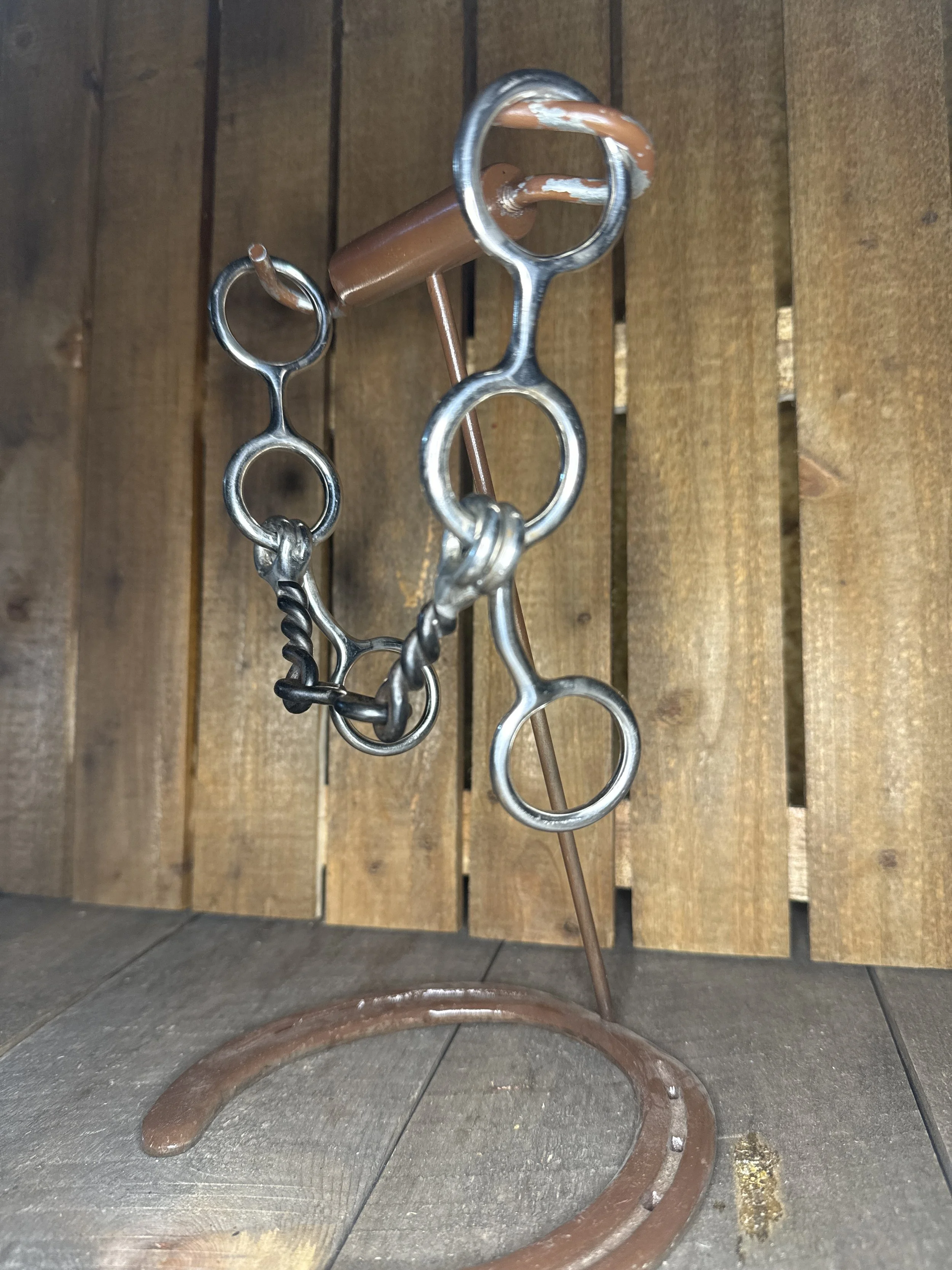 Stainless Steel Junior Cow Horse Twist w/ Dog Bone Bit
