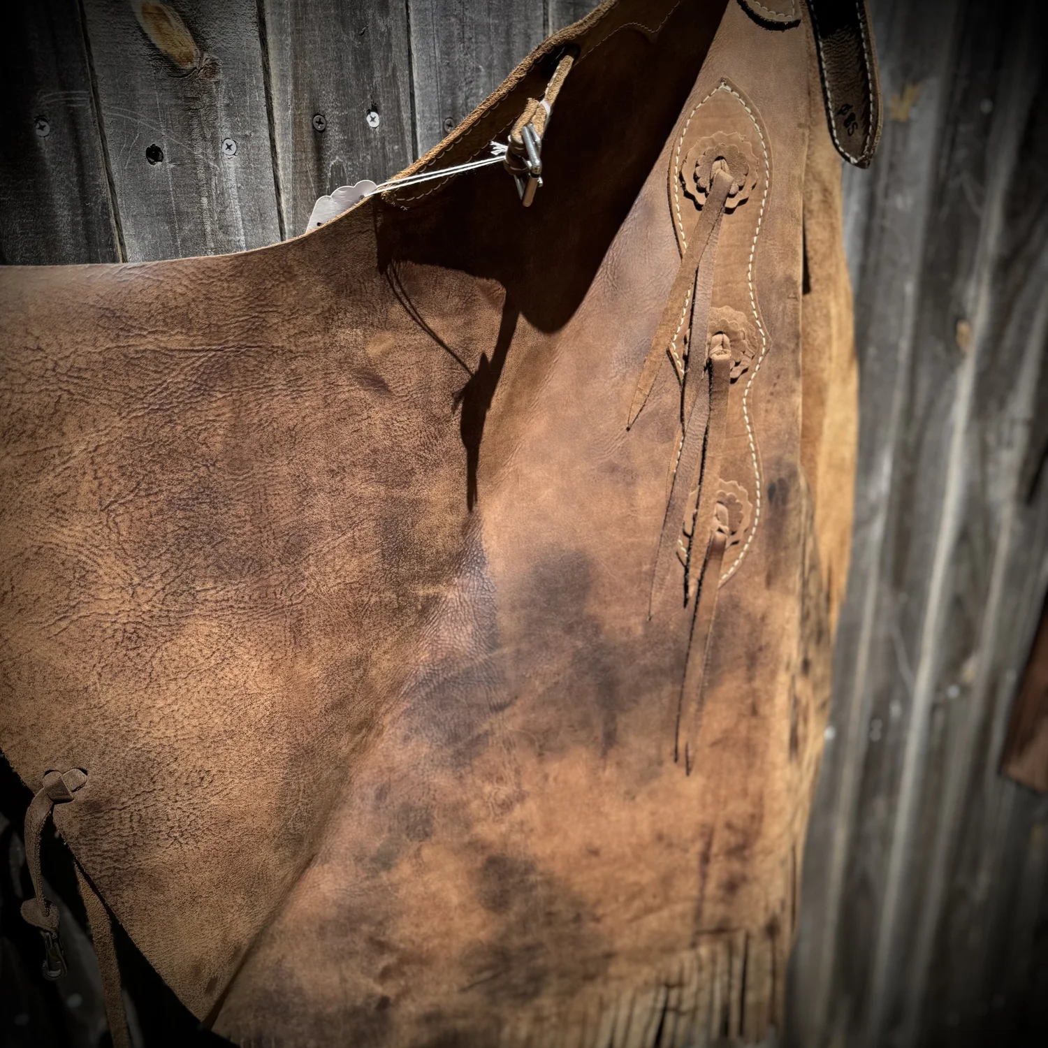 CHAPS •RATPHLAUREN Secondシンチバック Arrow M Saddlery Vanilla and Saddle Brown 2-3T Youth Chaps