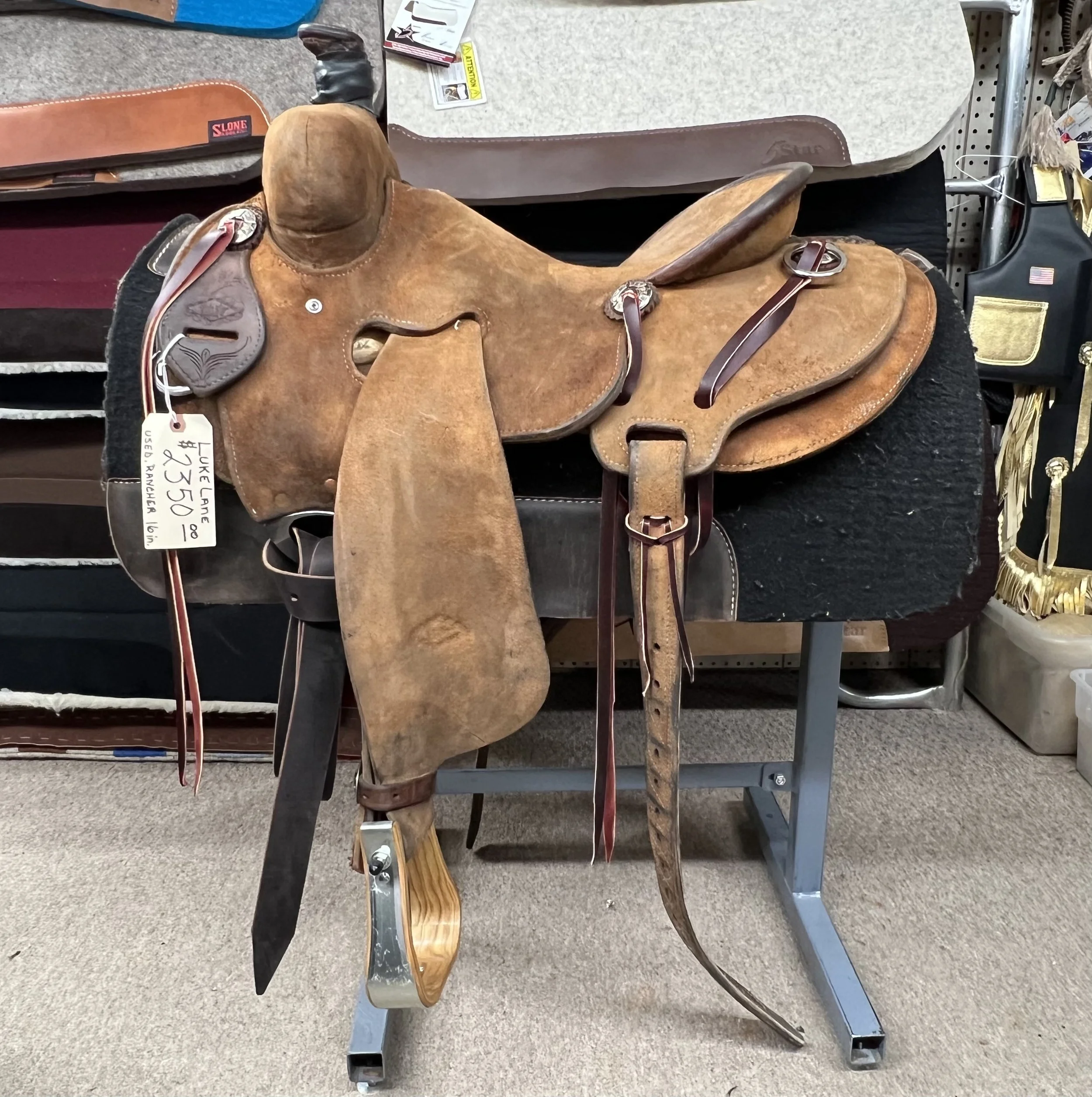 Luke Lane 16" Seat Rig, Strip Down, Used Saddle