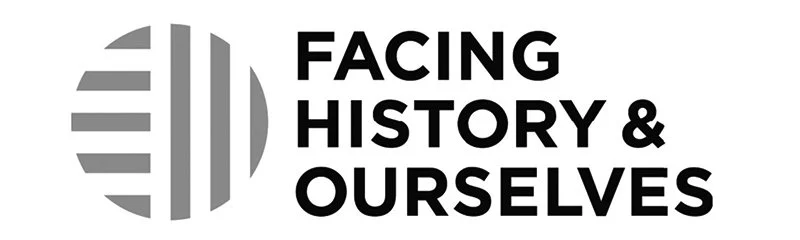 Logo with stylized globe and the text "Facing History & Ourselves"