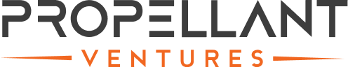 Propellant Ventures logo in black and orange text