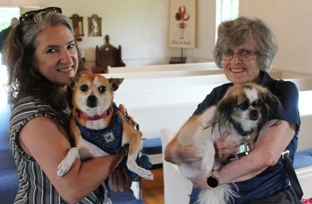 Dogs are welcome ... with Jennifer and Ellen