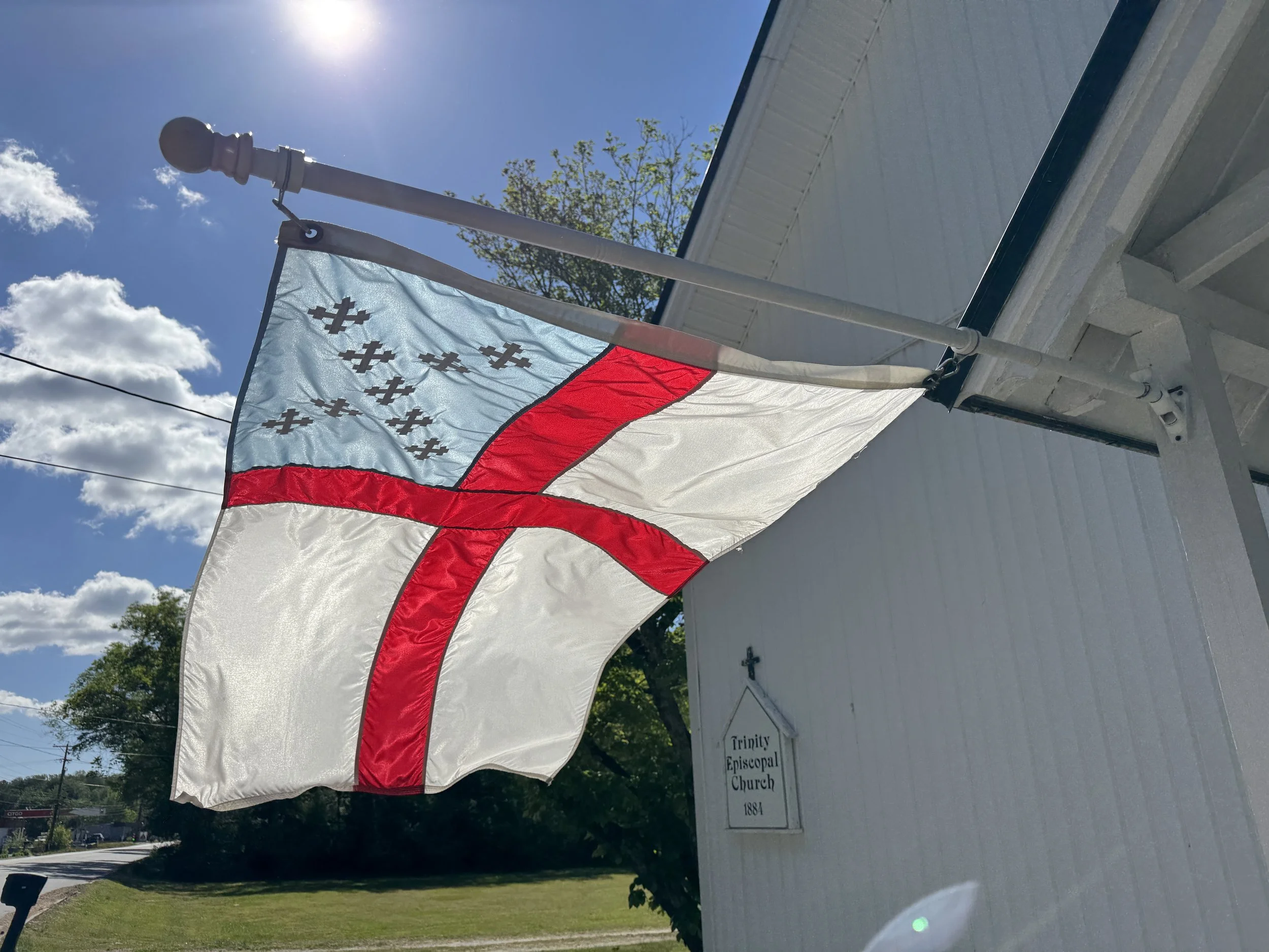 Episcopal Flag at our Door