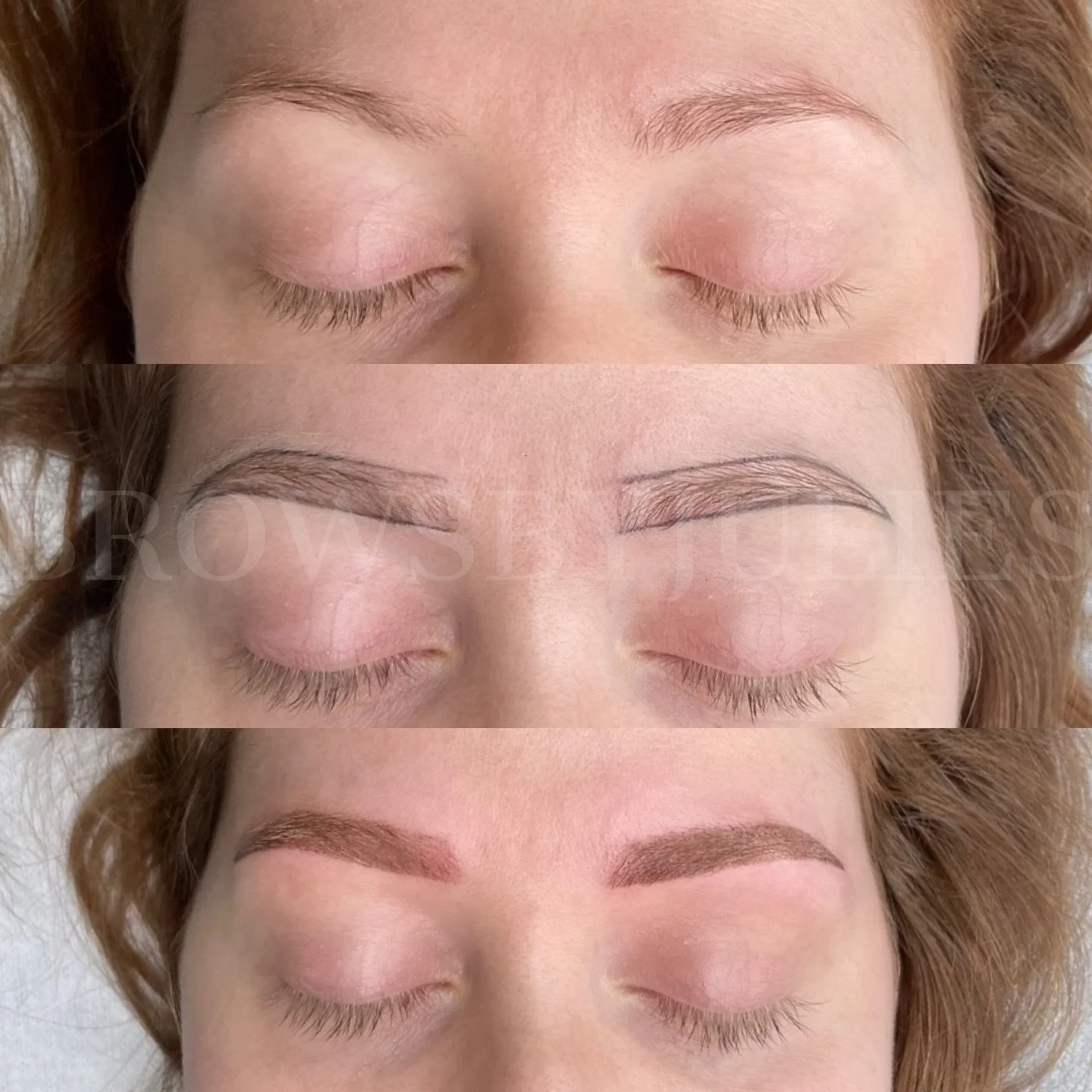 &bull;Powderbrows

Bildet er tatt rett etter behandling og er ca 30% m&oslash;rkere enn det endelige resultatet.