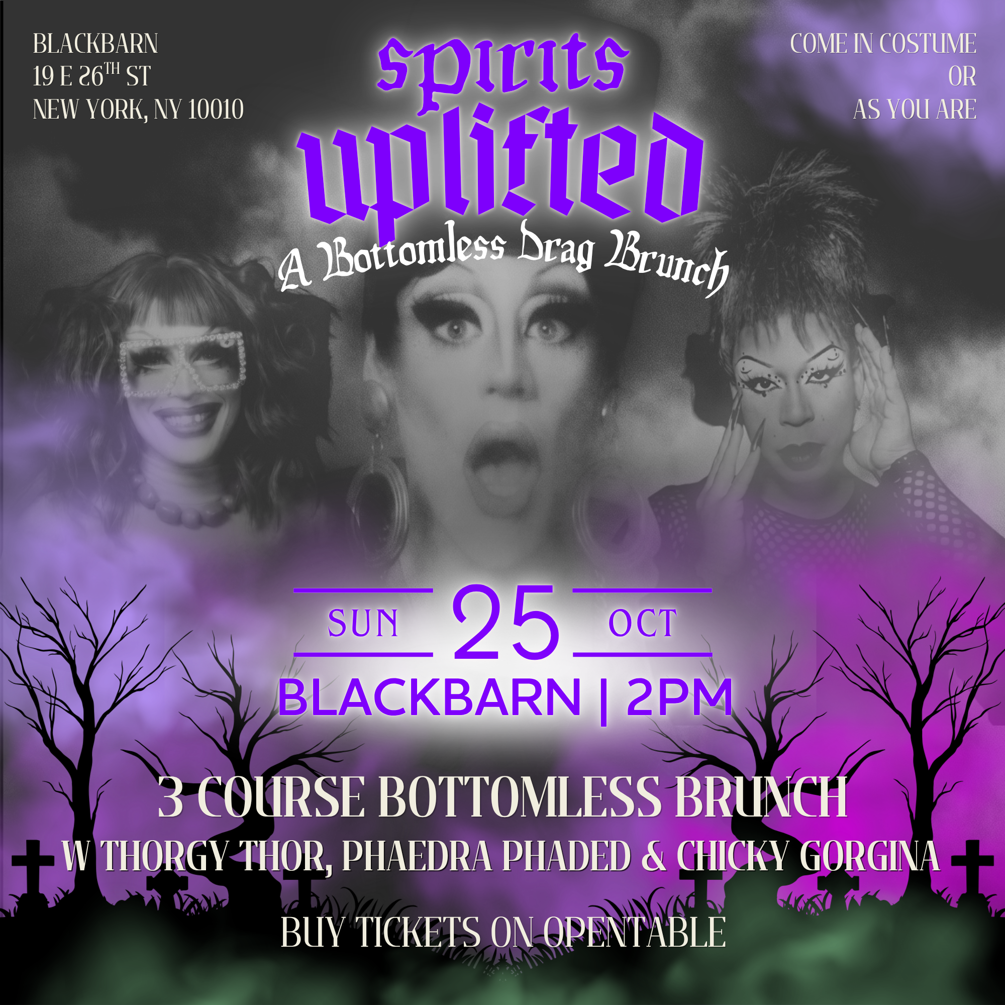 Spirits Uplifted: Halloween Drag Brunch with Thorgy Thor