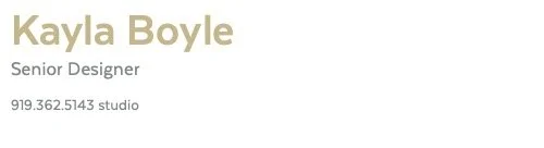 kayla's email signature