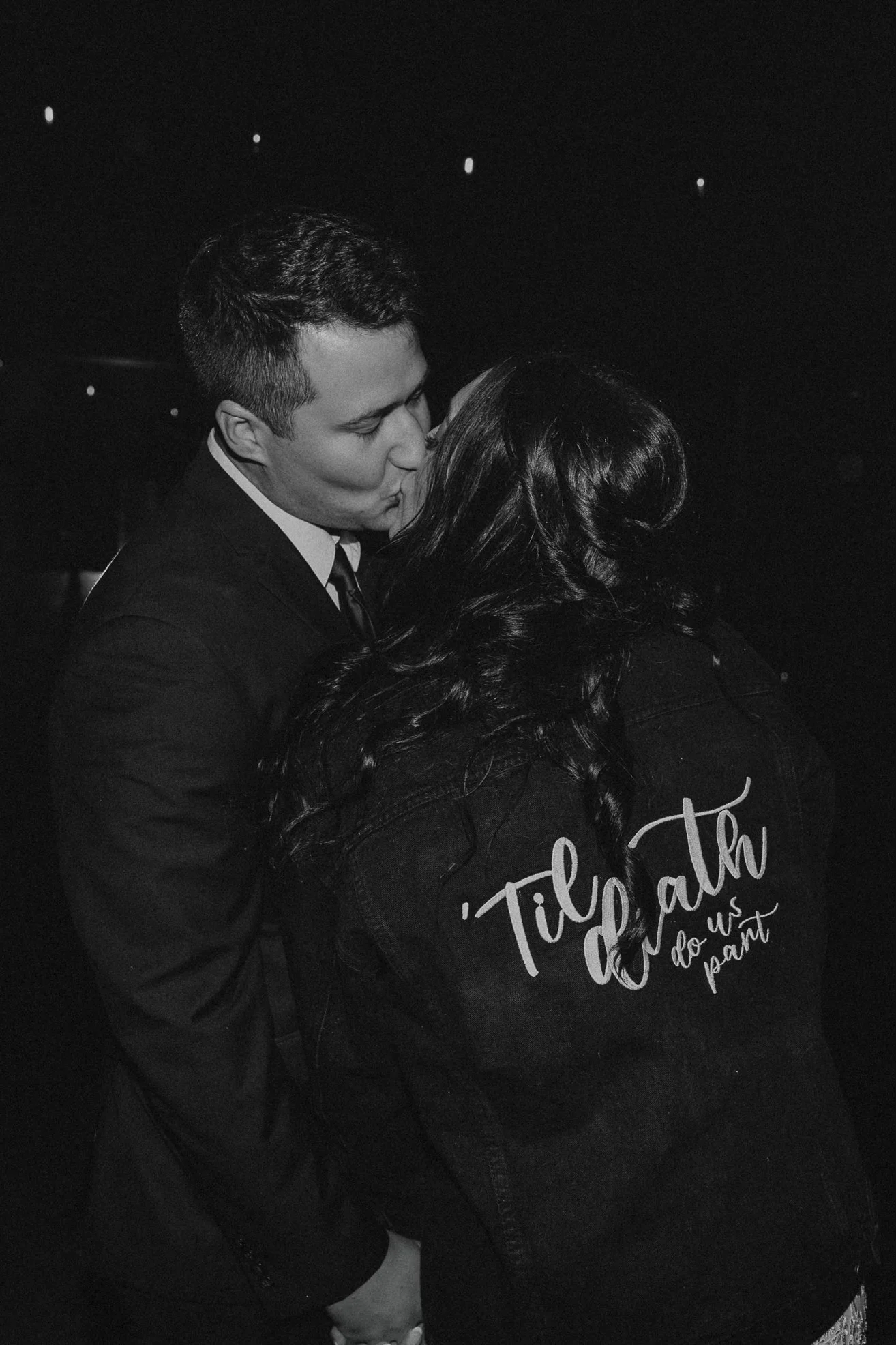 Til' Death Do Us Part Full Back Oversize Denim Jacket