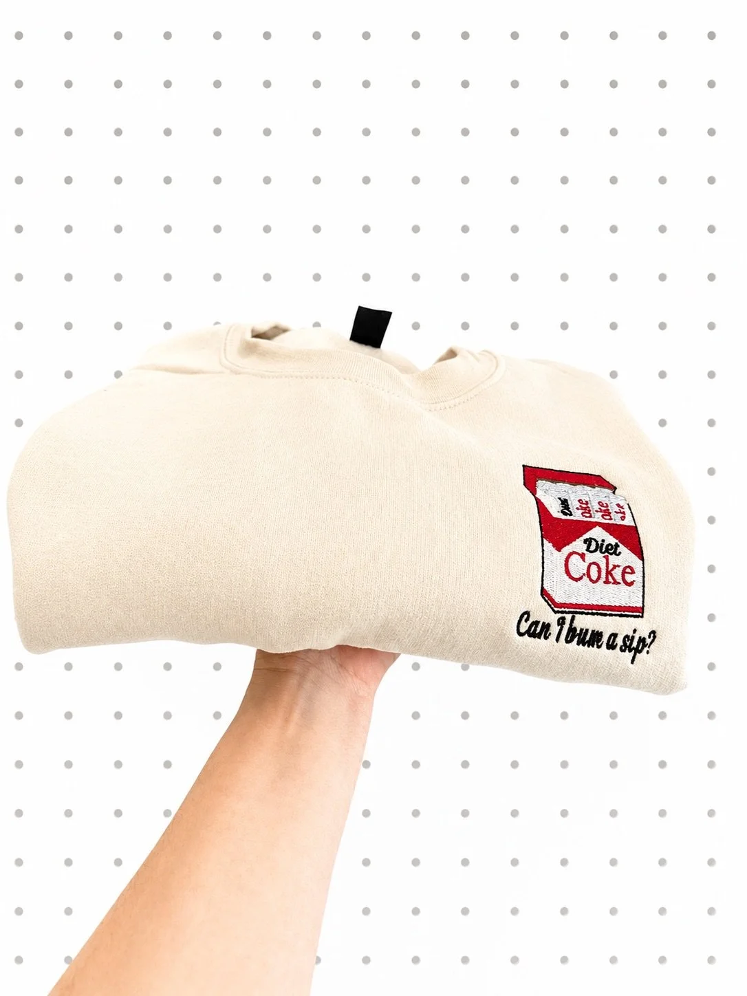 Fridge Cigarette Crewneck - Can I Bum a Sip?
