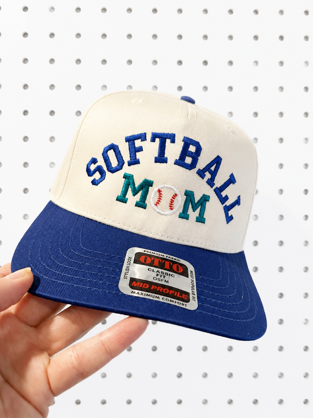 Softball Mom Embroidered Trucker