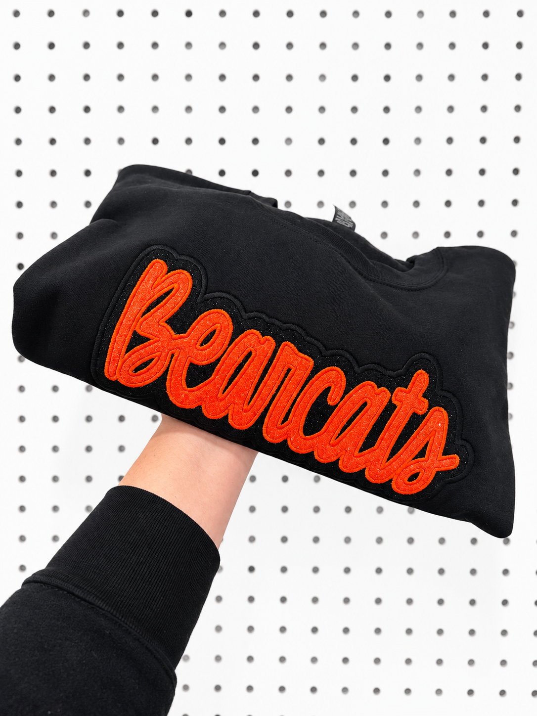 Glitter Style Mascot Name Crewneck