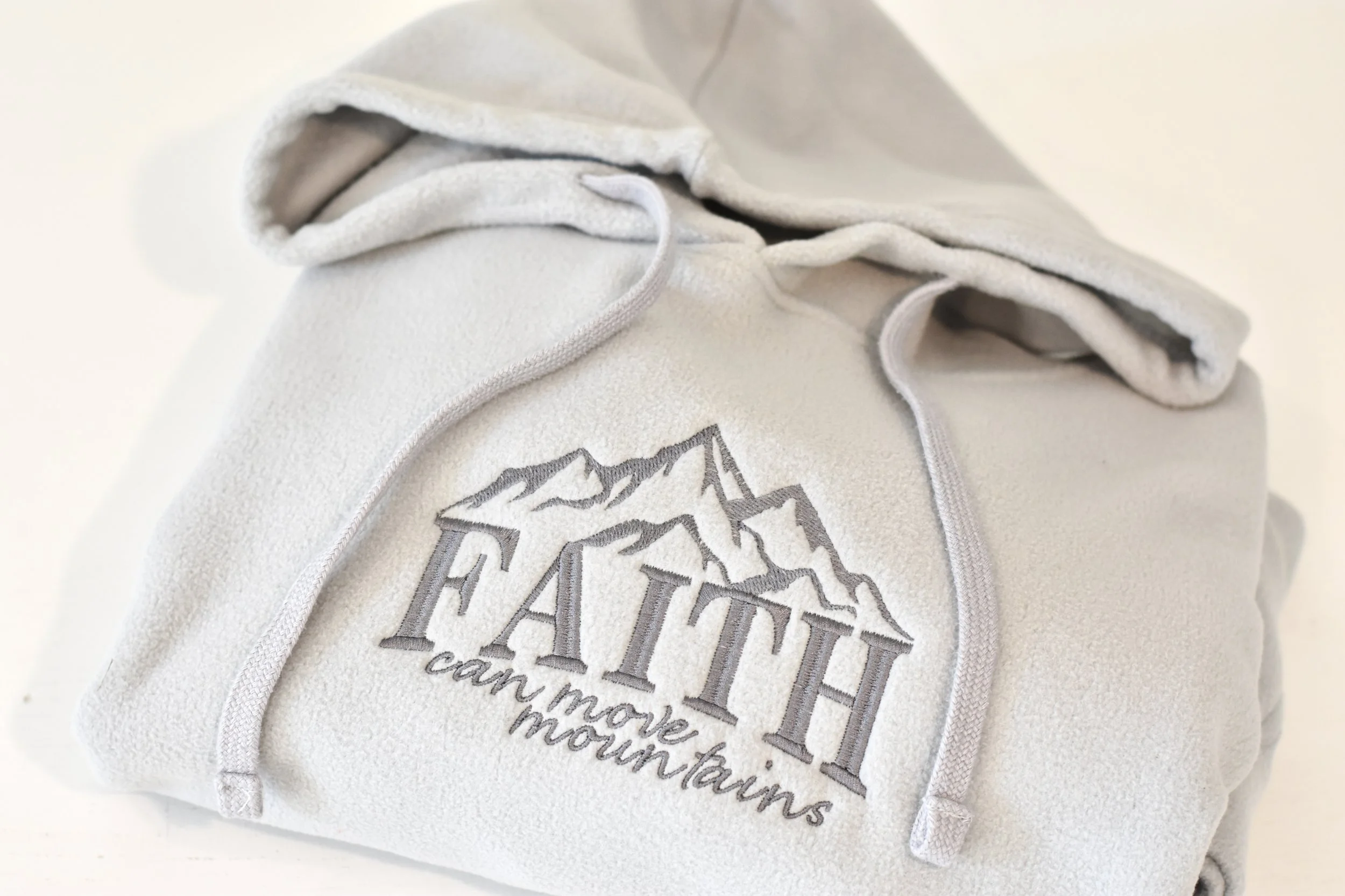 Faith Can Move Mountains Fleece Hoodie