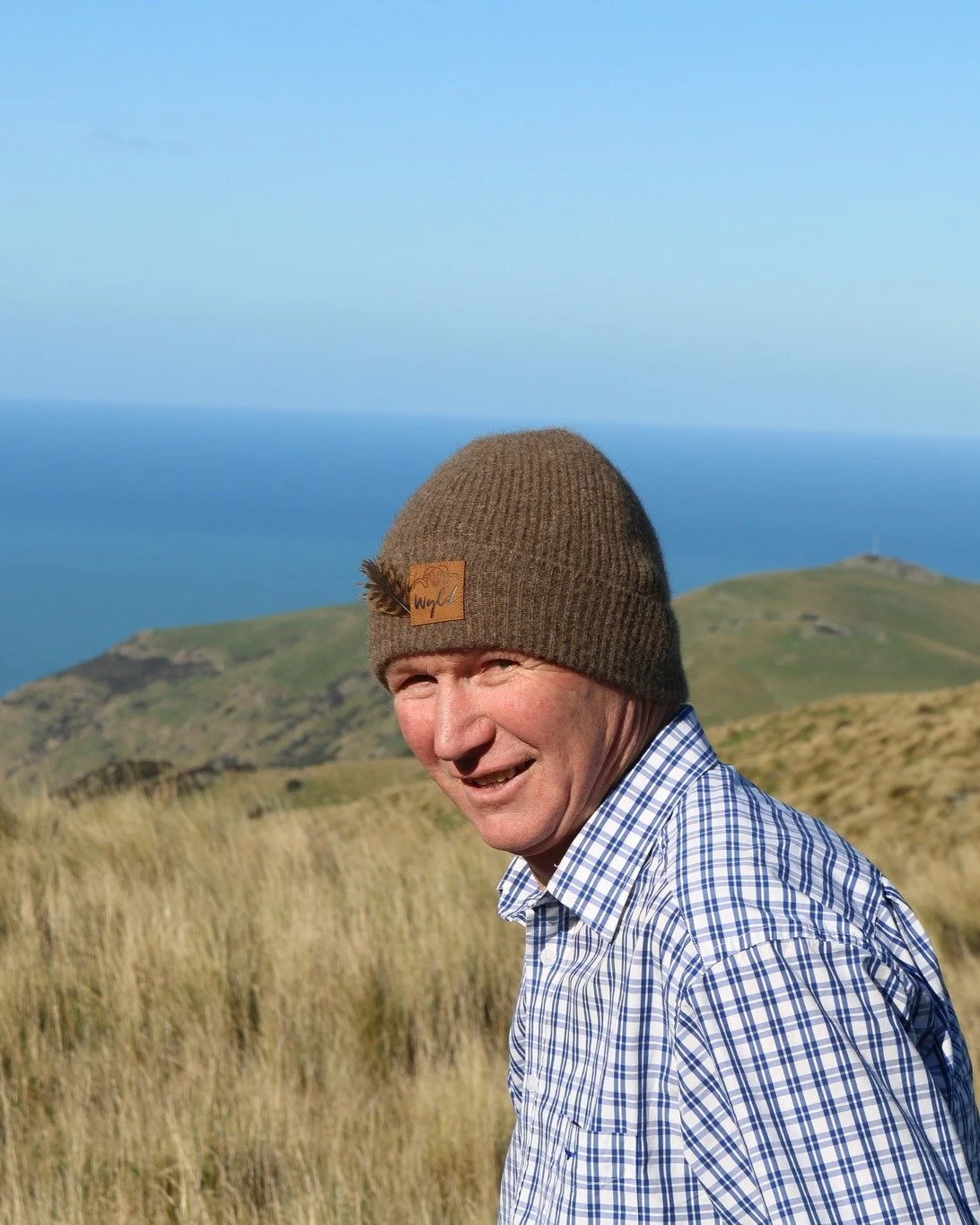 Happy Belated Birthday to The Pioneer of Cosywear (and Wyld)

Roger Beattie, is the passionate pioneer behind Wyld woollen products. He farms Pihepe and Bohepe sheep on his land on Banks Peninsula in the South Island of New Zealand. 

Wyld is more th