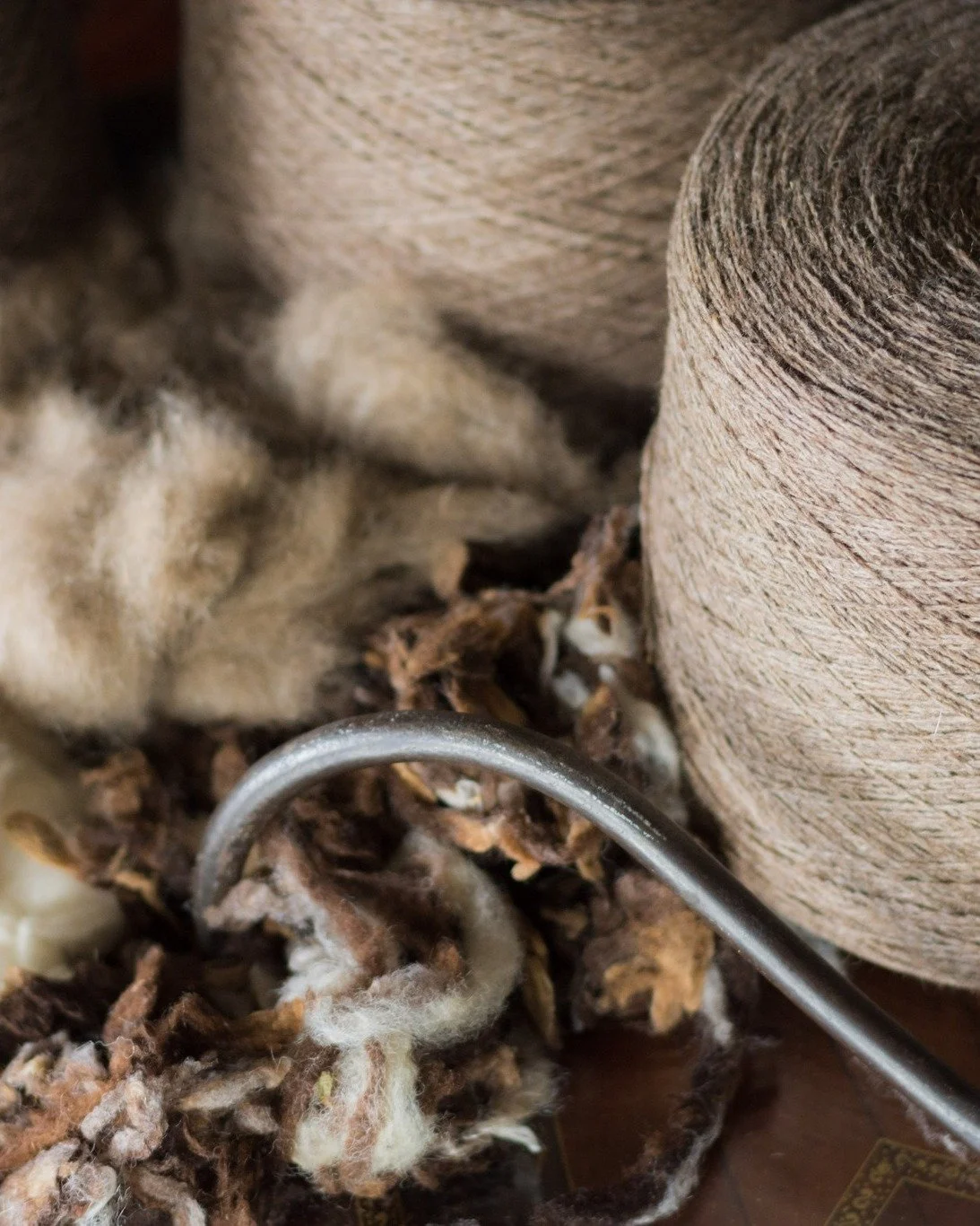 Zoom in.
This is what natural fibre looks like.
No synthetics. No shortcuts. Just beautiful wool and possum.

50% Pihepe (Pitt Island Wild Sheep)
25% Merino
25% Possum

Thanks Woolyarns NZ - Yarn Engineers for taking such care with our unique yarn 
?