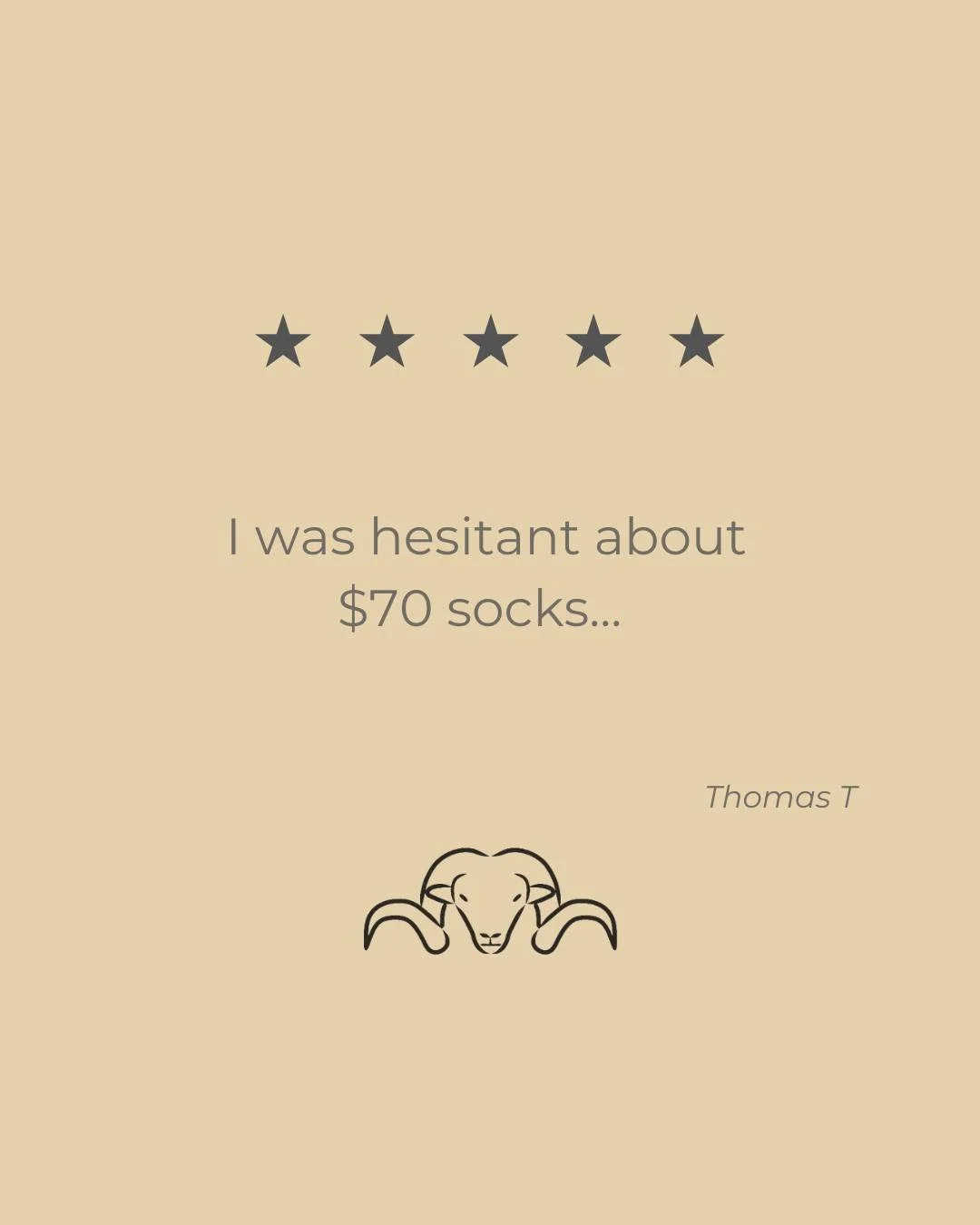 Our best review ever - 
"I feel like I sound like a paid advert, but these socks are worth every. single. cent. 

If you're on the fence about the spend, do yourself a favour and order some. I'm defo buying more soon.." Thomas T