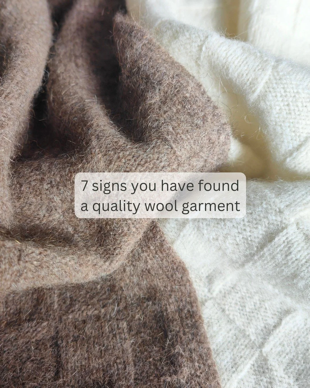7 signs you've found a quality wool garment

Doesn't feel heavy.
Breathes.
Doesn't need washing every wear.
Holds its shape.
Made locally.
Natural fibres.
You keep reaching for it.

That's exactly what we set out to create.

#nzwool #nzmade #nzfarmin