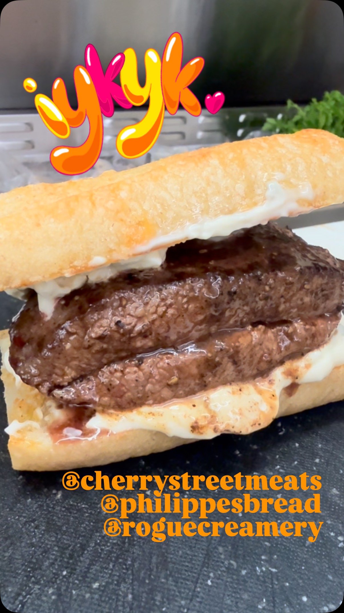 Luncheonette Steak Sandwich.