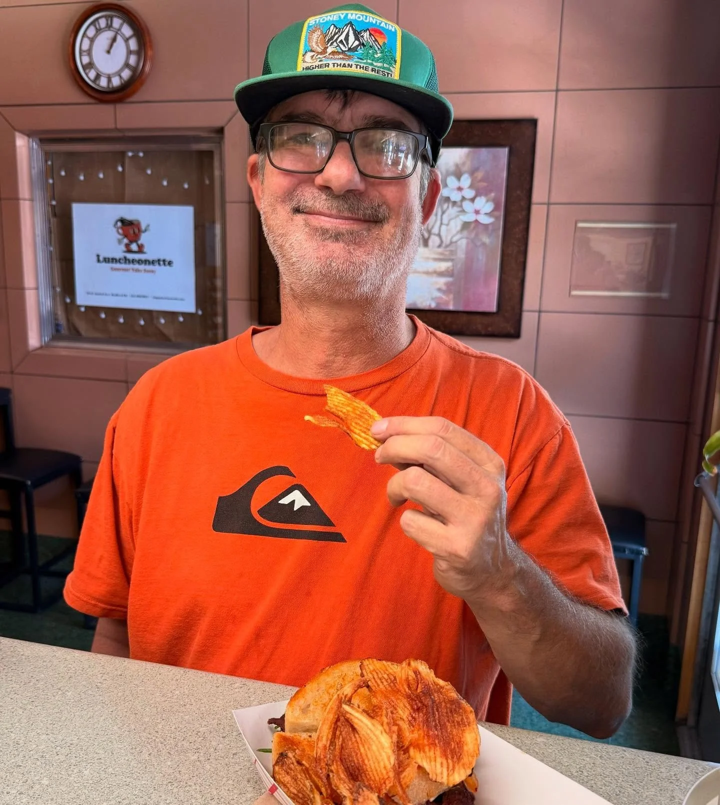Jack finally came by for that BGT!!! Love when my pals stop by! 🥰 #baconsandwich #happybuddies #happymonday #happyluncheonette