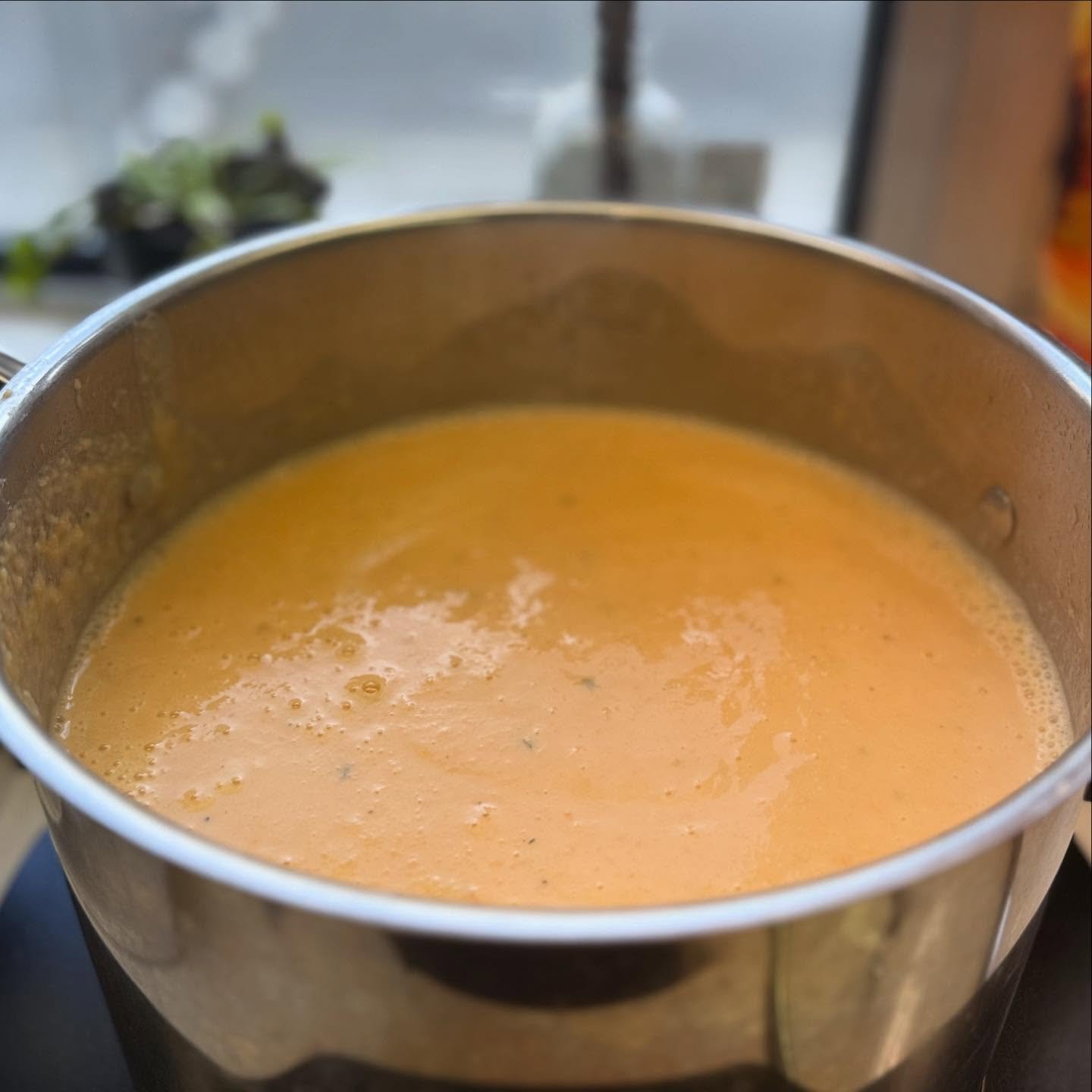 Creamy Carrot Ginger SOUP! #local #organic #delicous #hotsoup #lastmondayof2025