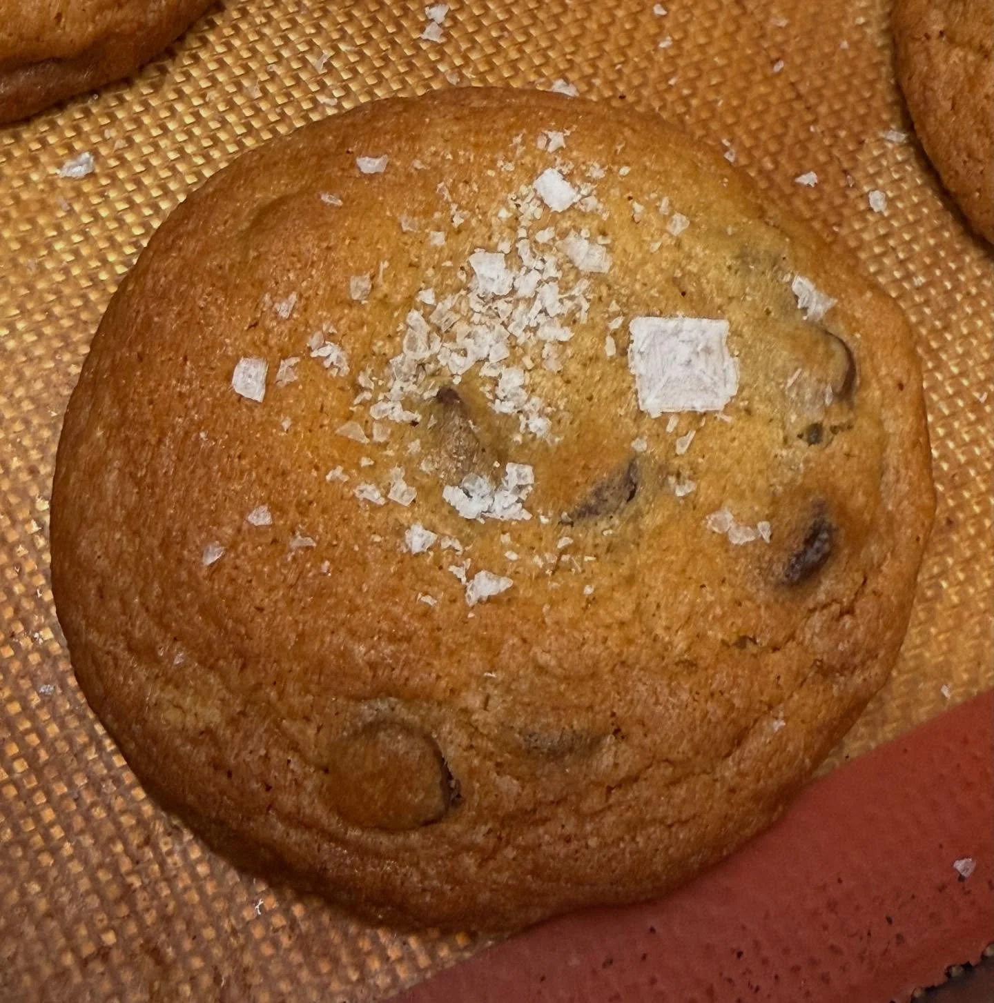 Salted Chocolate Chip Cookies! #perfectpyramid #maldonsalt #littletreat #happymonday #happyluncheonette @maldonsalt