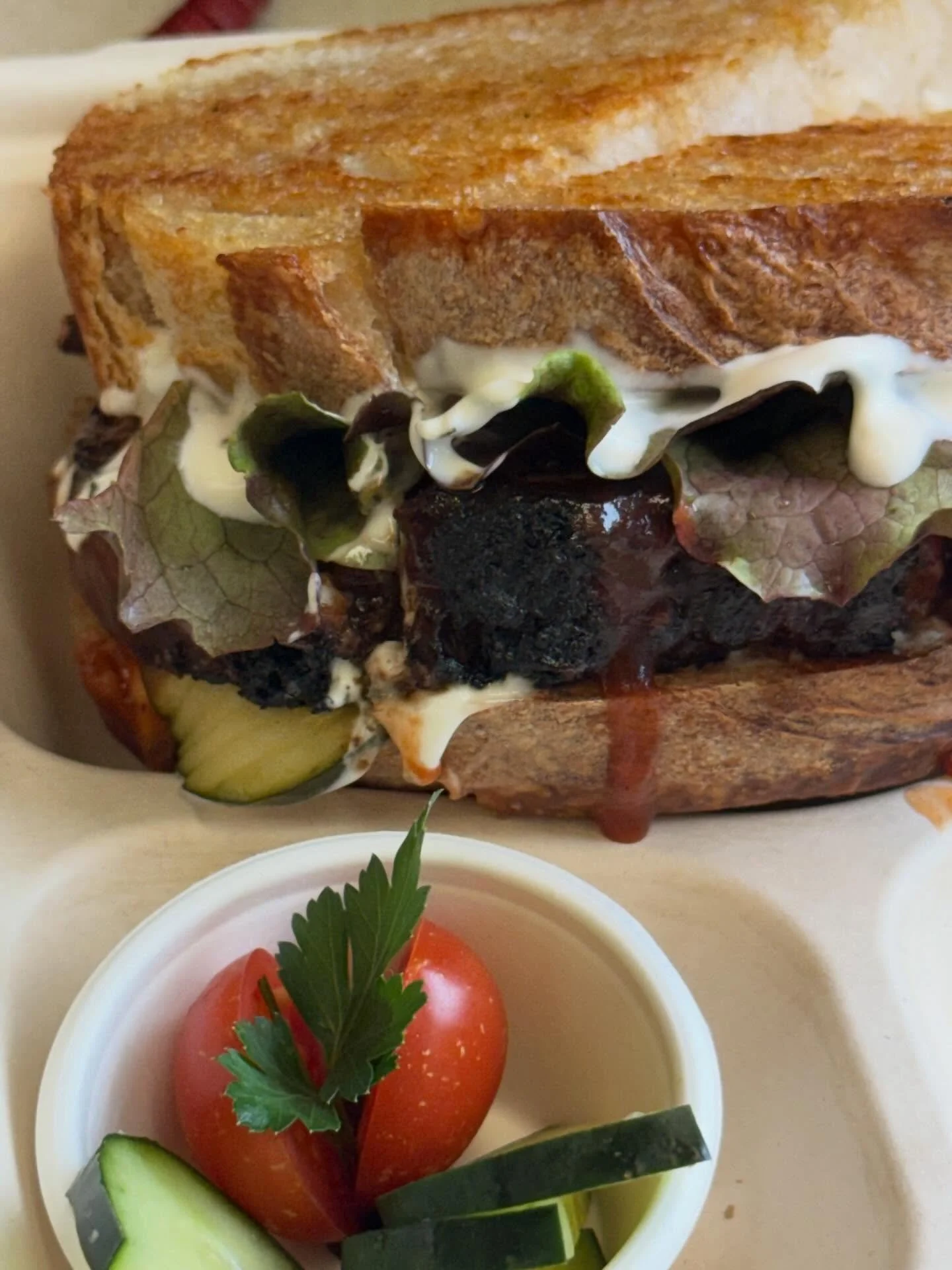 You&rsquo;d better get one. MEATLOAF SEASON is almost over. #downtownmedford #locallysourced #organic #delicious #meatloafsandwich